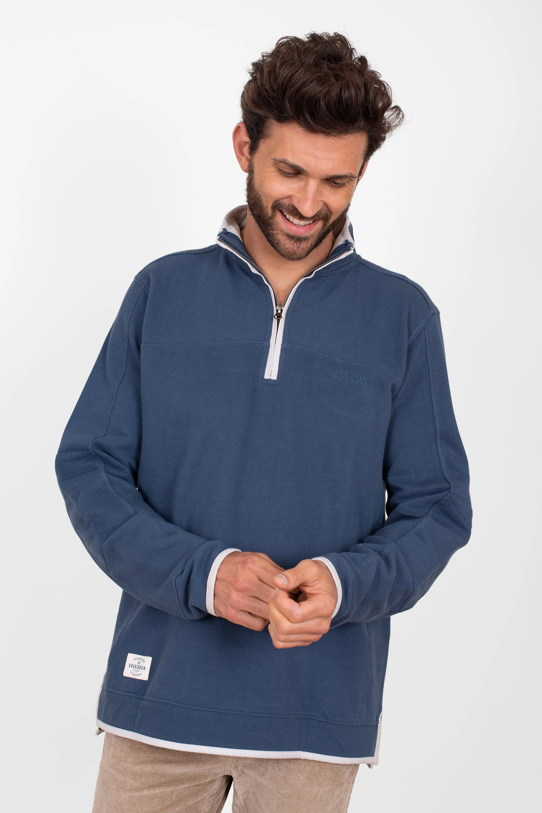 1/4 Zip Pique Sweatshirt - Image 2