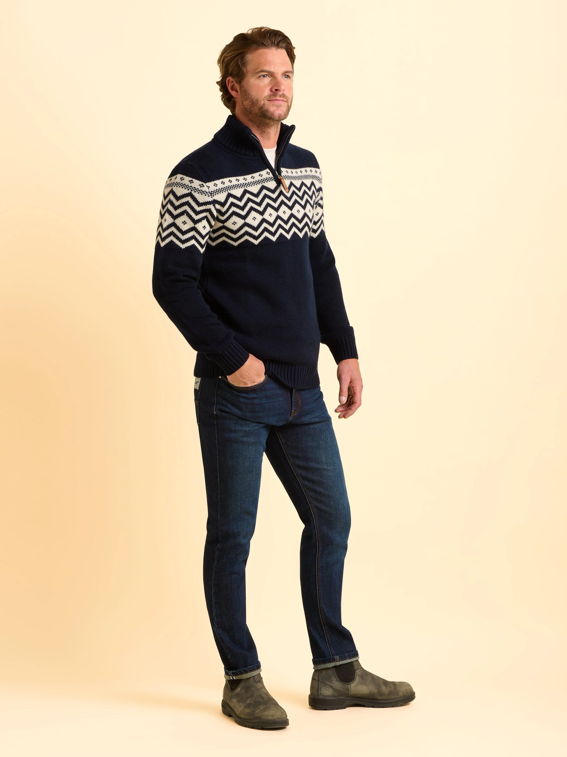 Abberton Quarter Zip Jumper - Image 3