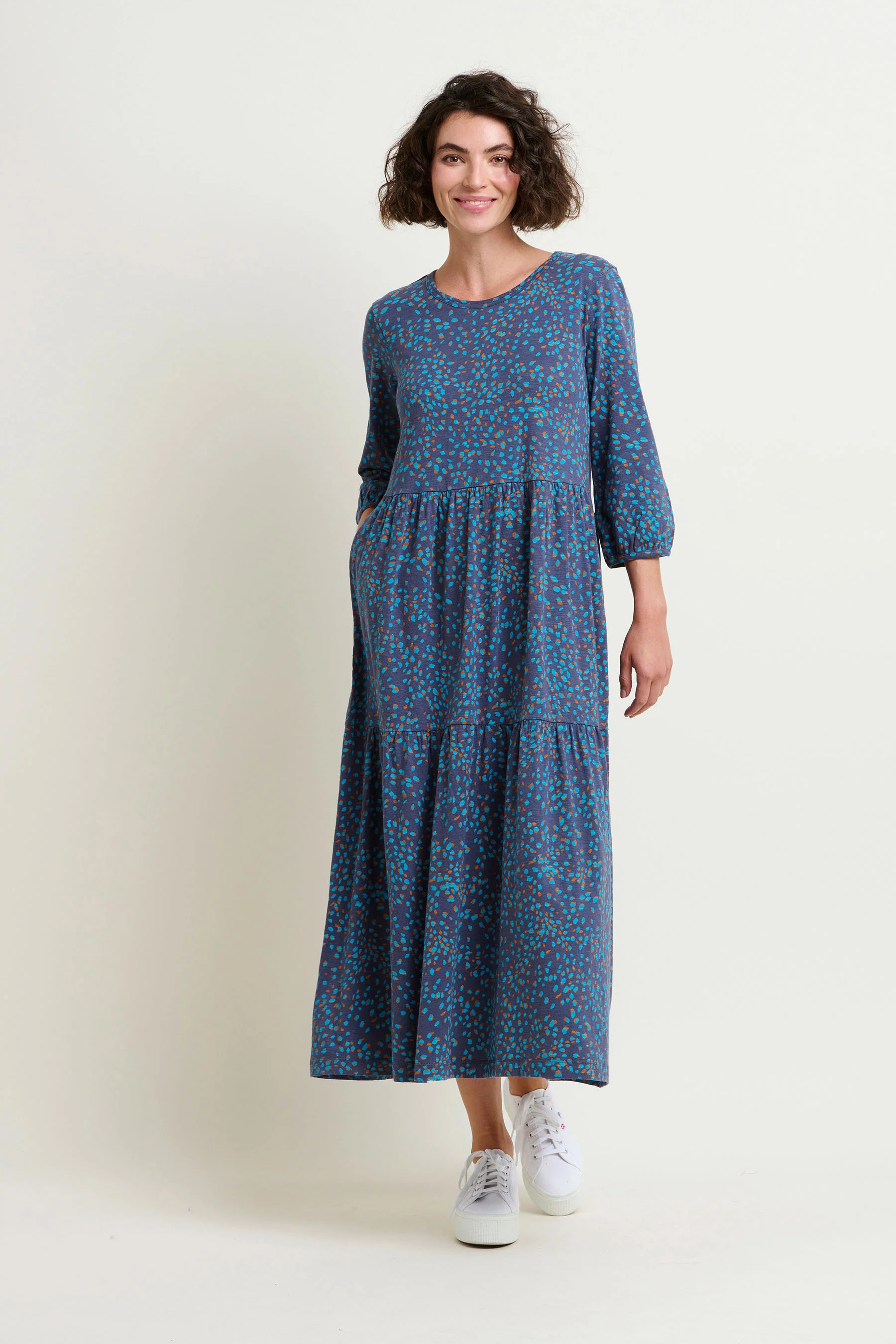 Abstract Spot Maxi Dress - Image 4