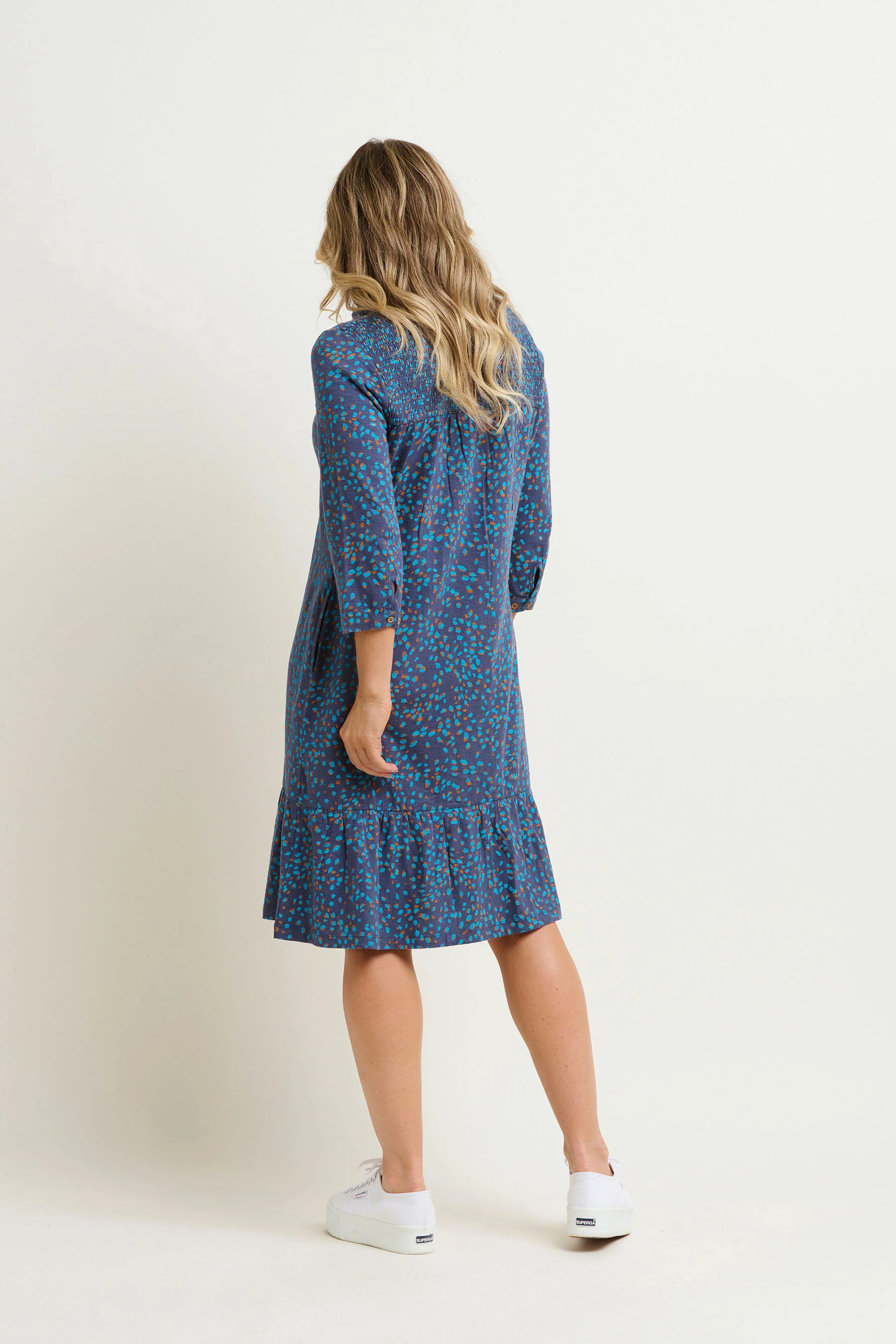 Abstract Spot Shirt Dress - Image 2