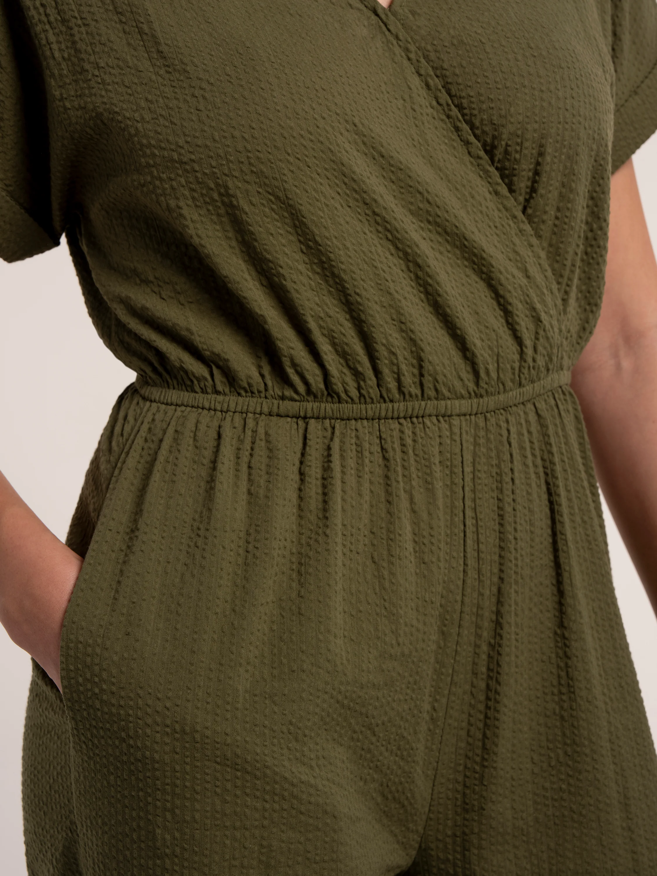 Ada Textured Wide Leg Jumpsuit - Image 6