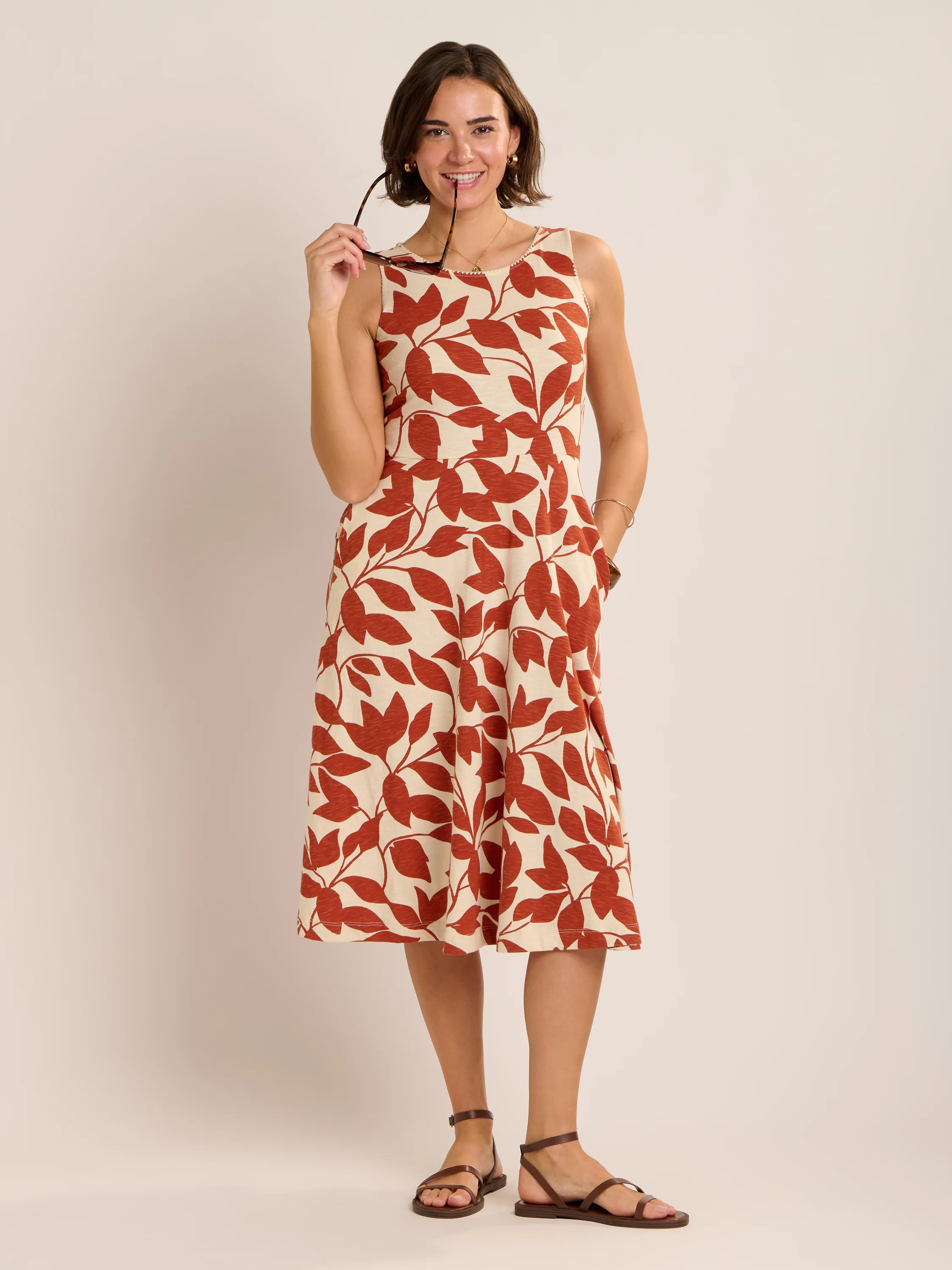 Adla Jersey Midi Dress - Image 5