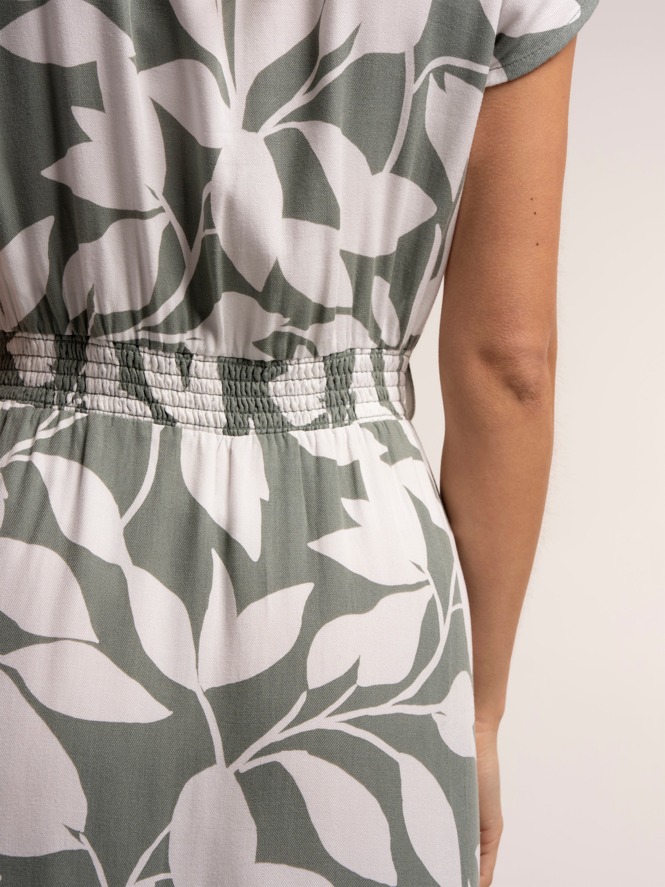 Aime Printed Viscose Knee Length Dress - Image 7