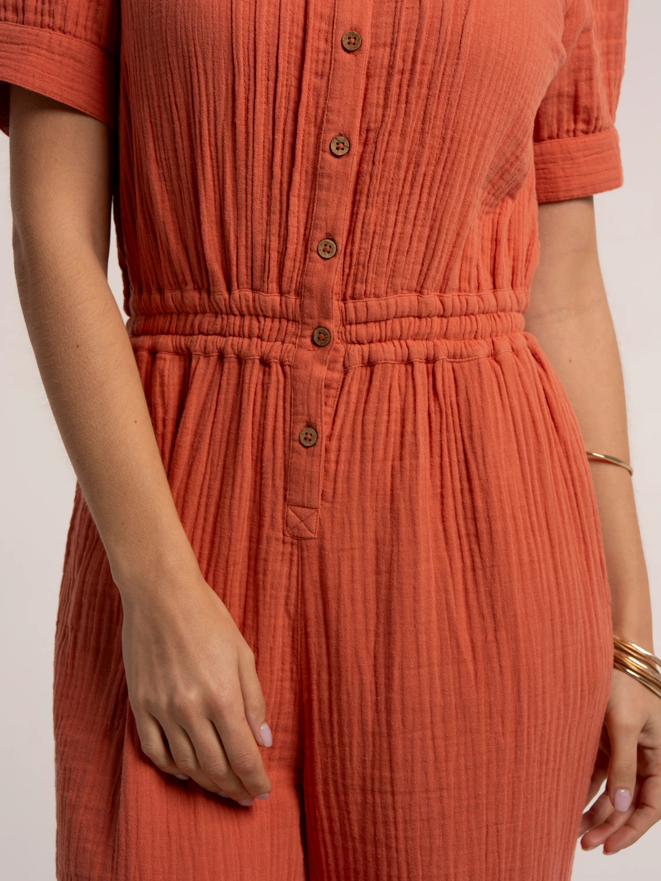 Angra Double Cloth Straight Leg Jumpsuit - Image 6