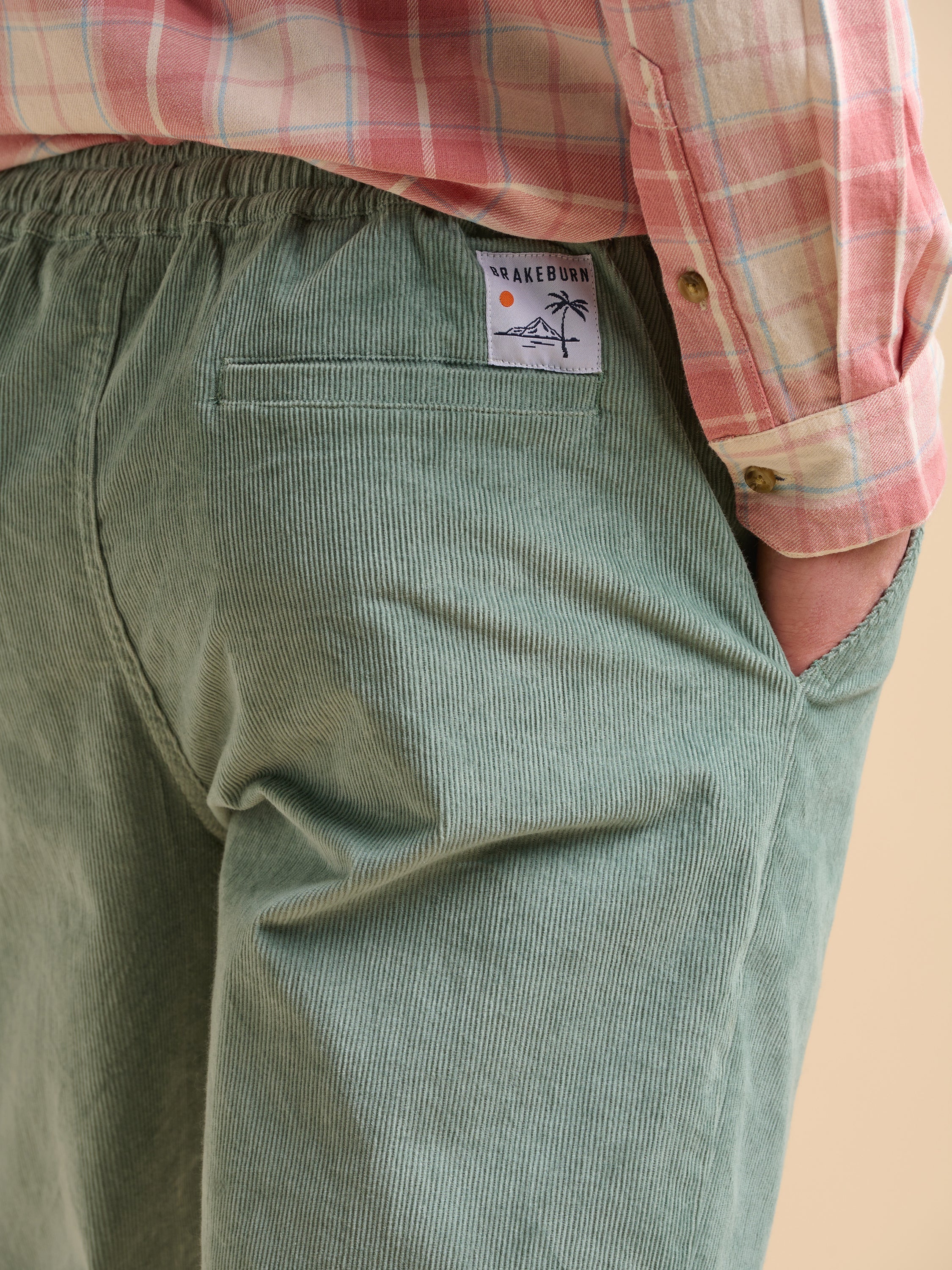Aqua Corduroy Trouser - Image 4