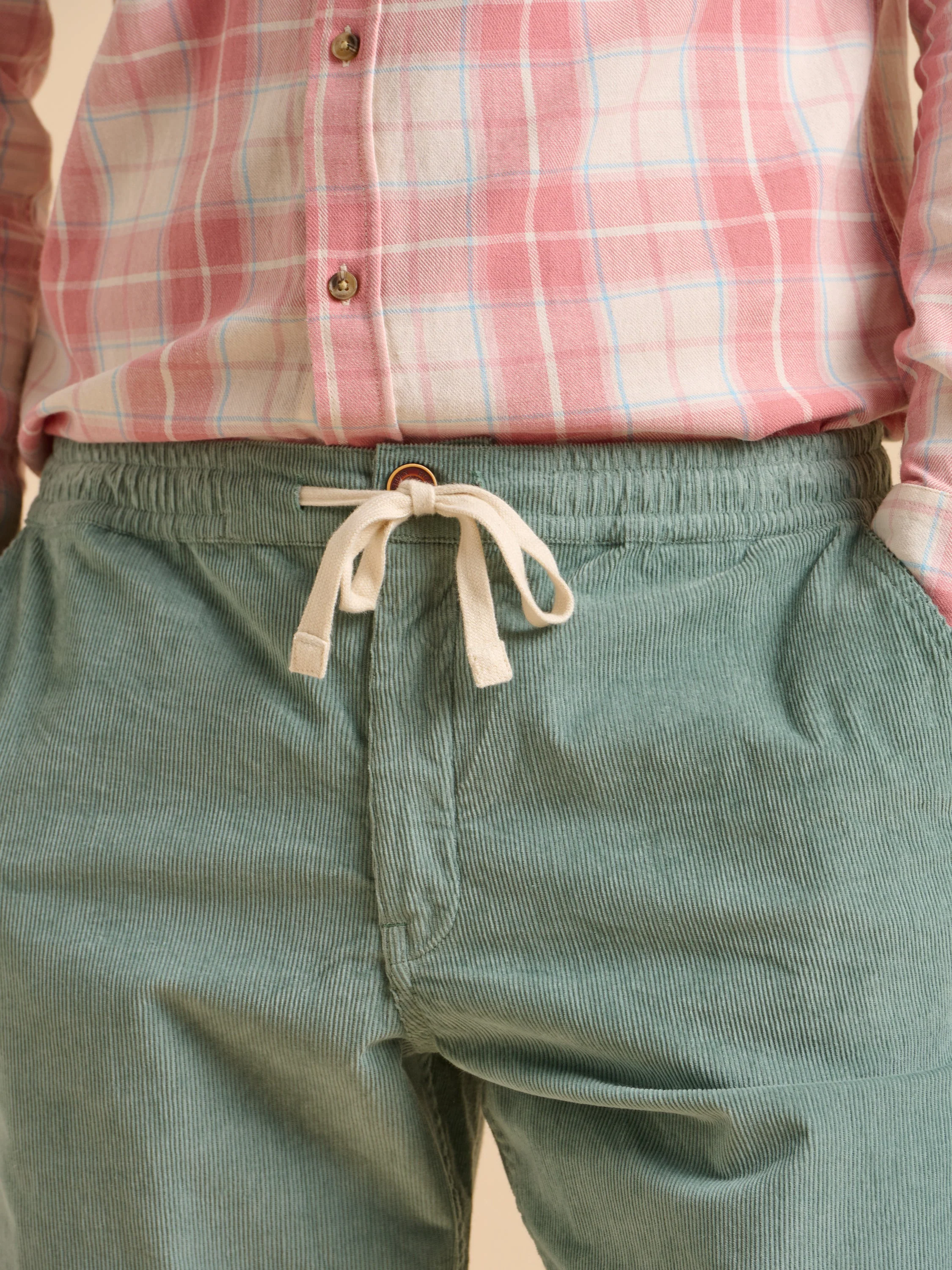 Aqua Corduroy Trouser - Image 5