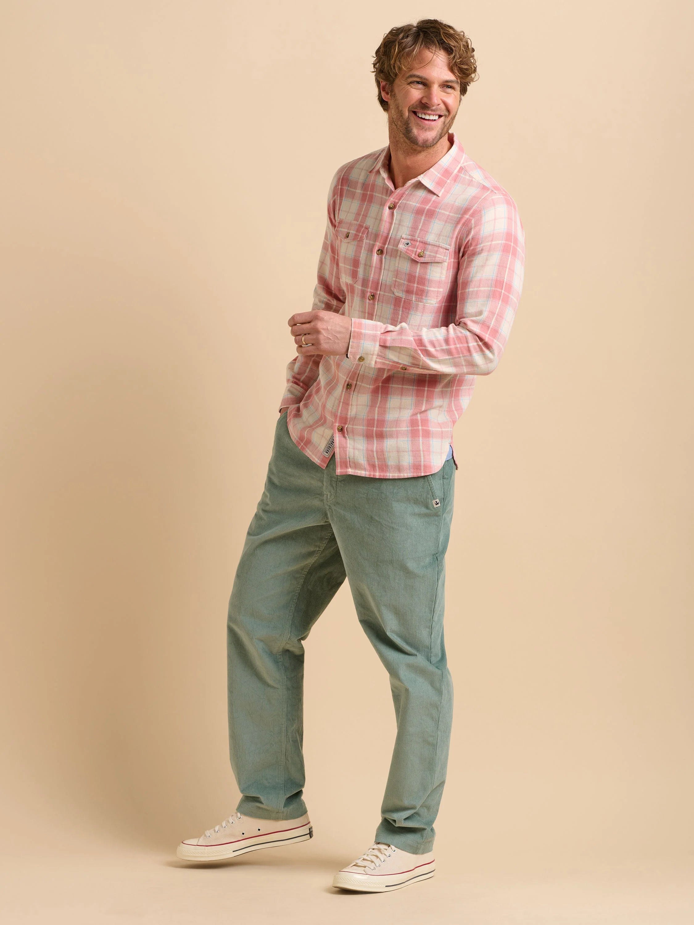 Aqua Corduroy Trouser - Image 6