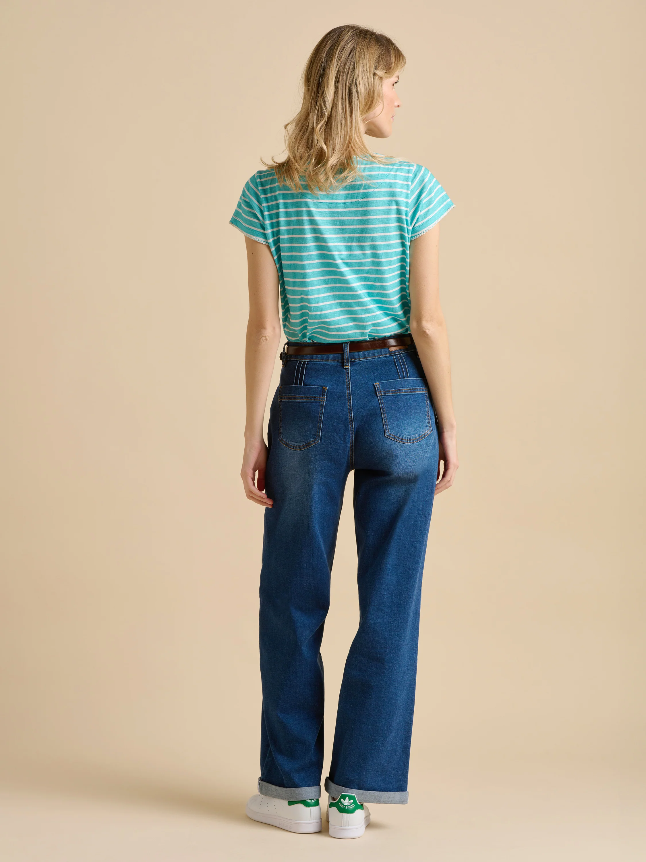 Aqua Stripe TShirt - Image 2