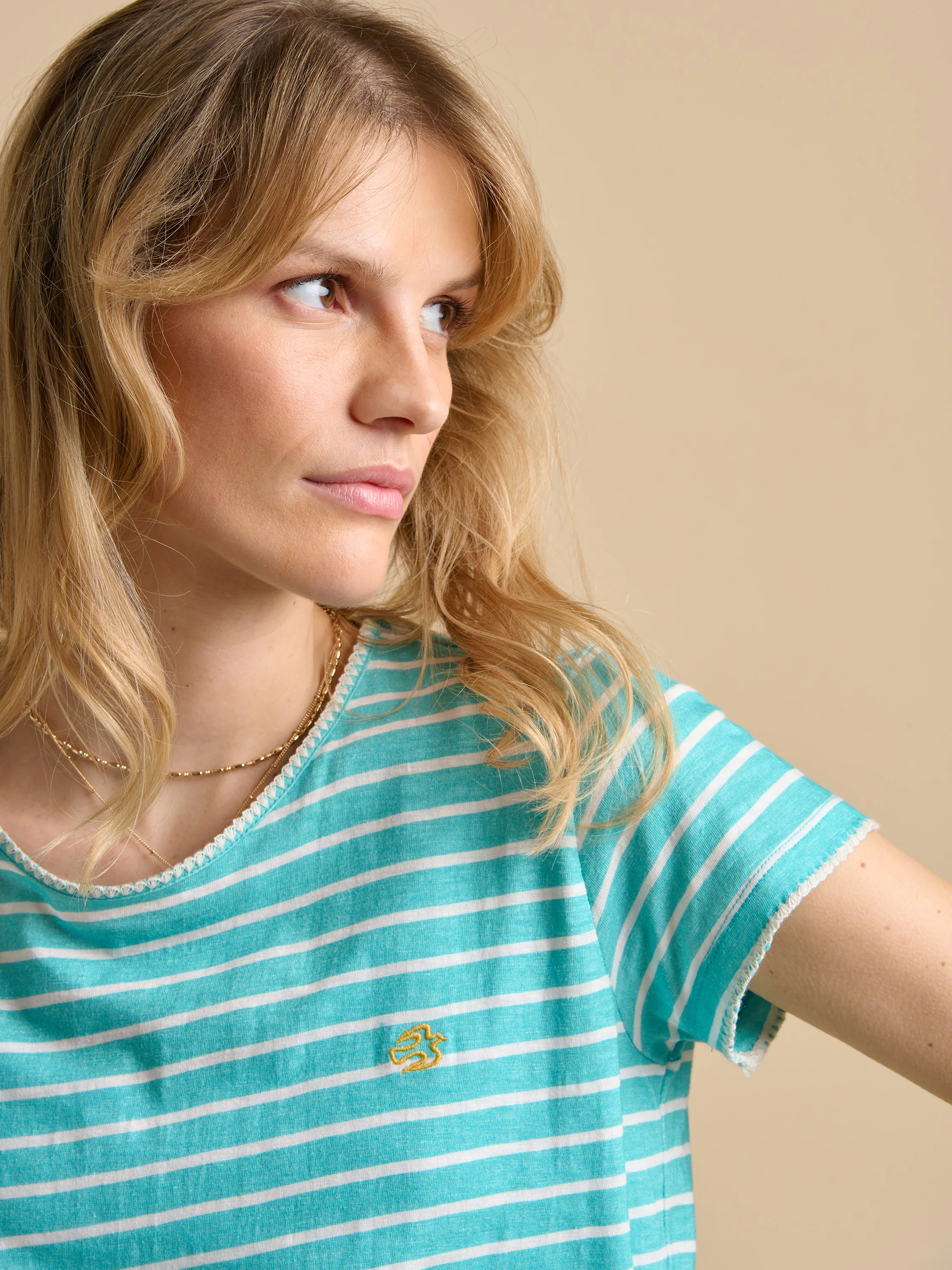 Aqua Stripe TShirt - Image 3