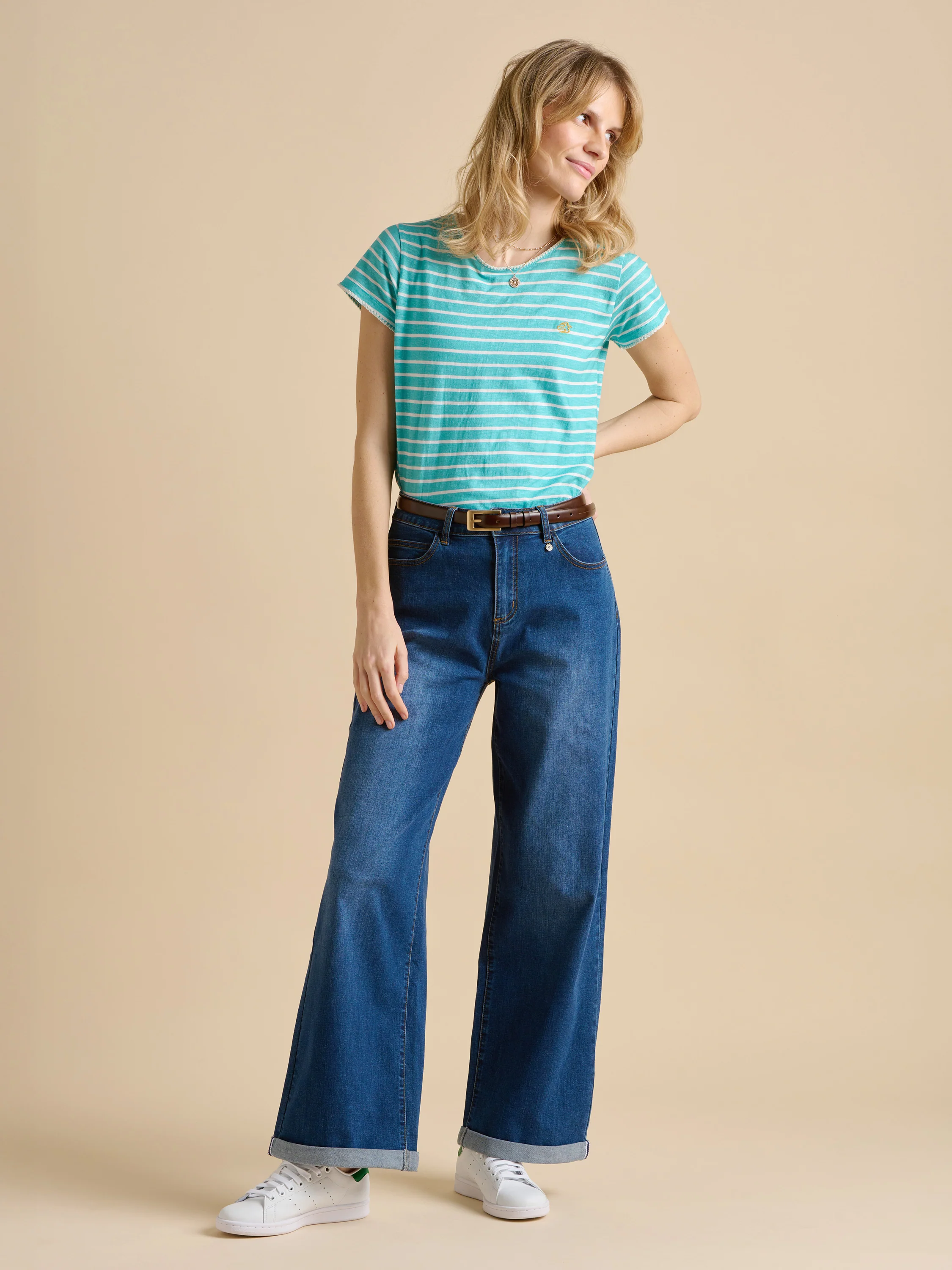 Aqua Stripe TShirt - Image 4