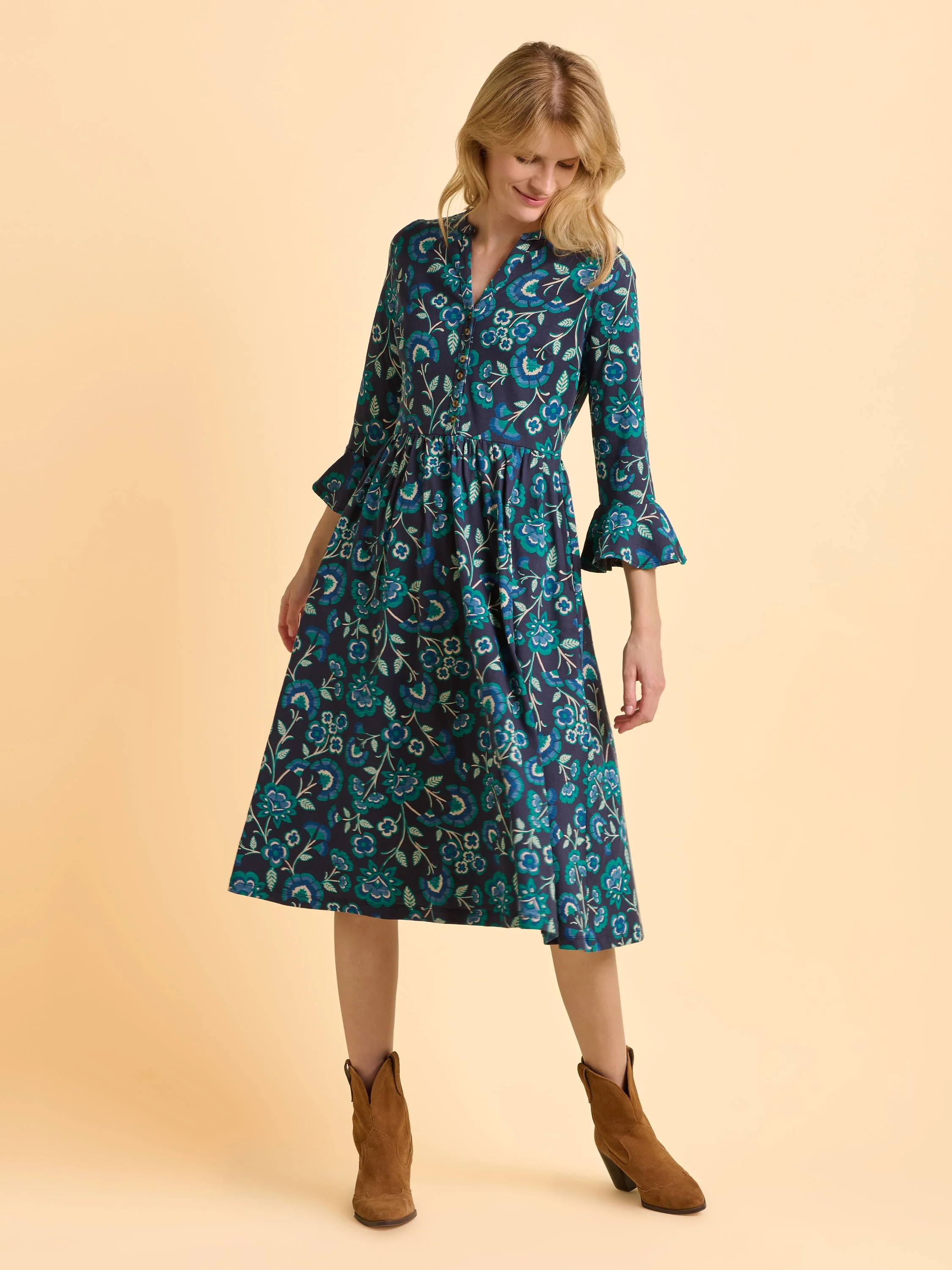 Aspen Jersey Midi Dress