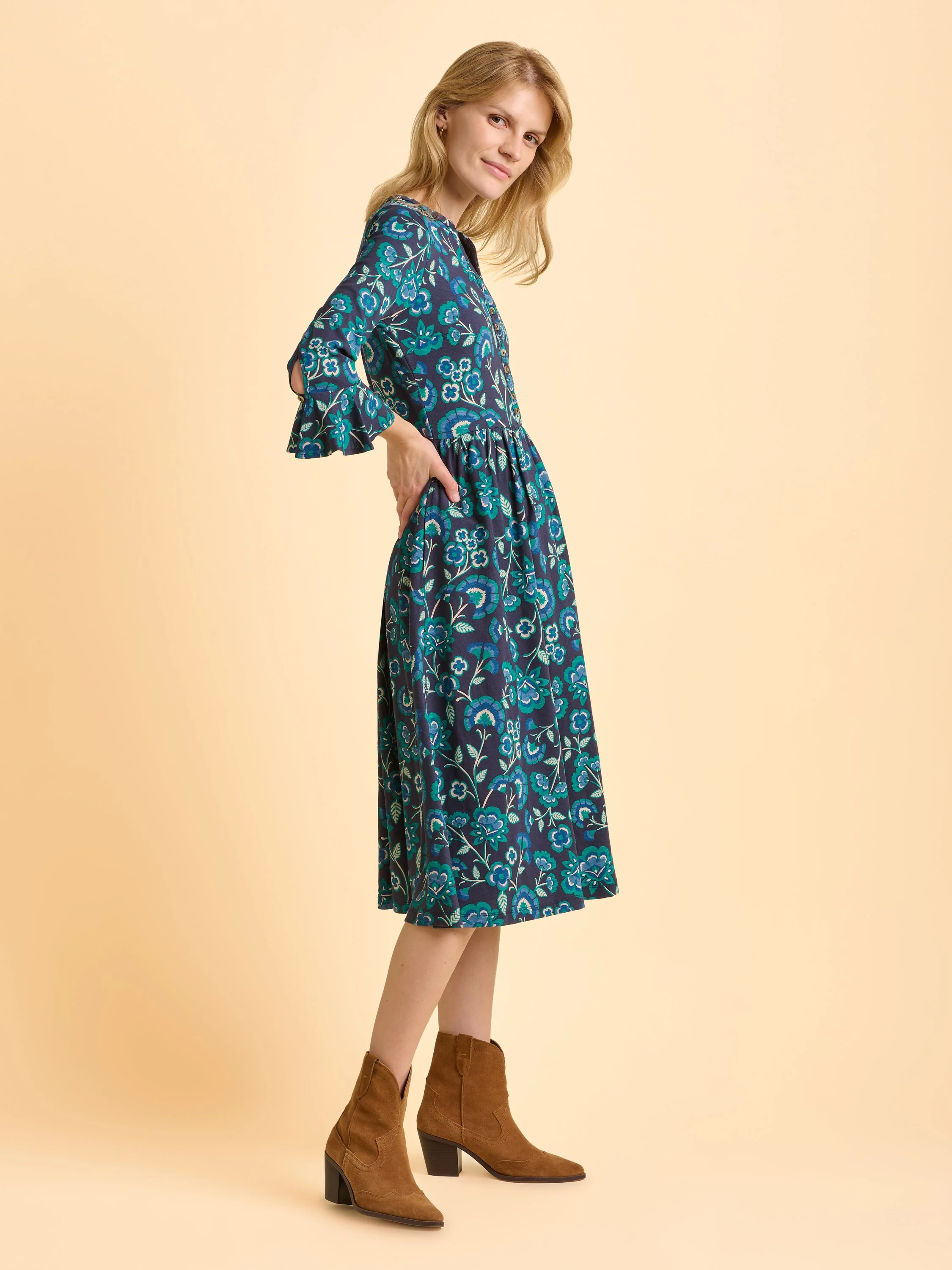 Aspen Jersey Midi Dress - Image 3