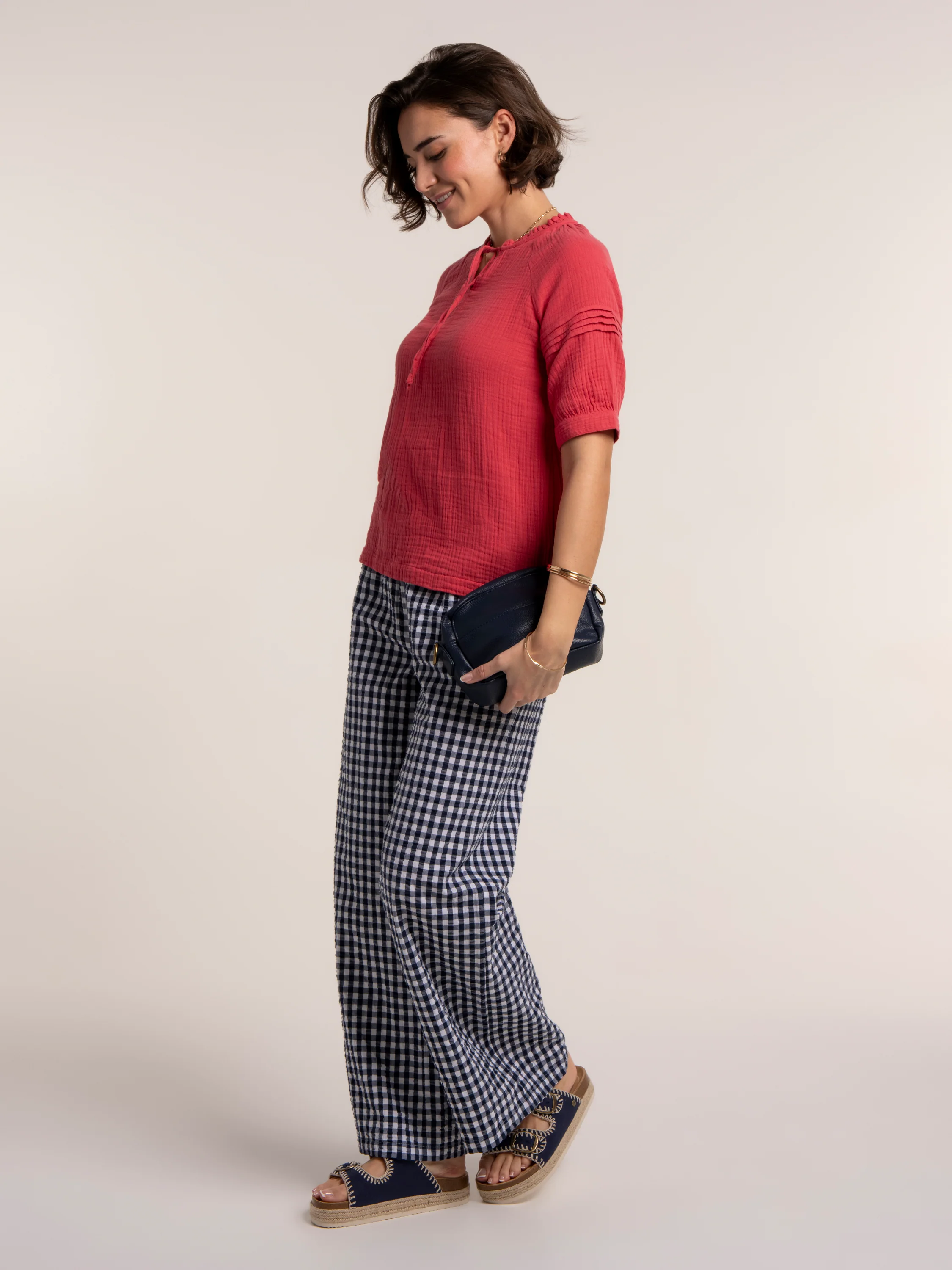 Becky Double Cloth Blouse - Image 10