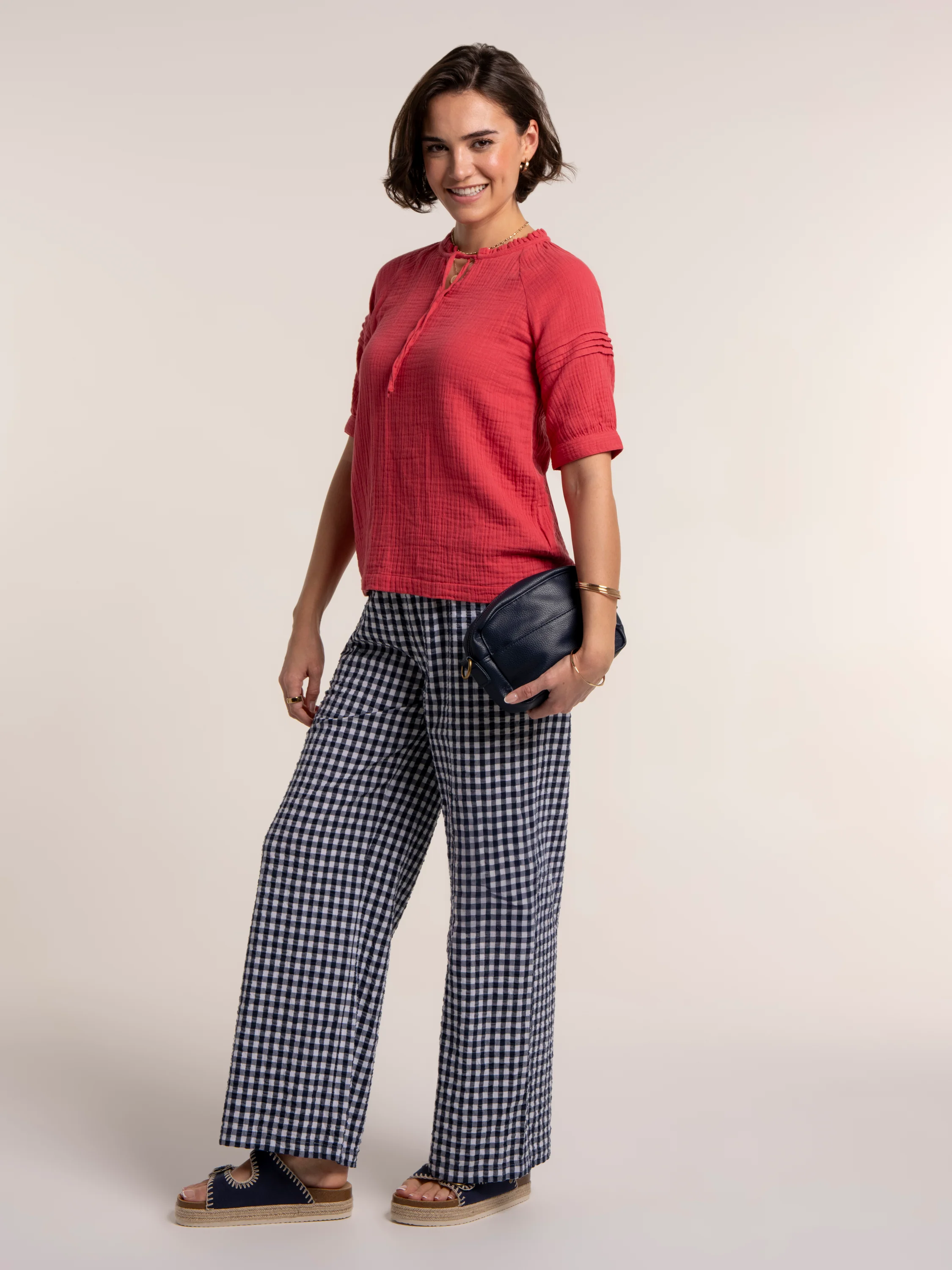 Becky Double Cloth Blouse - Image 4