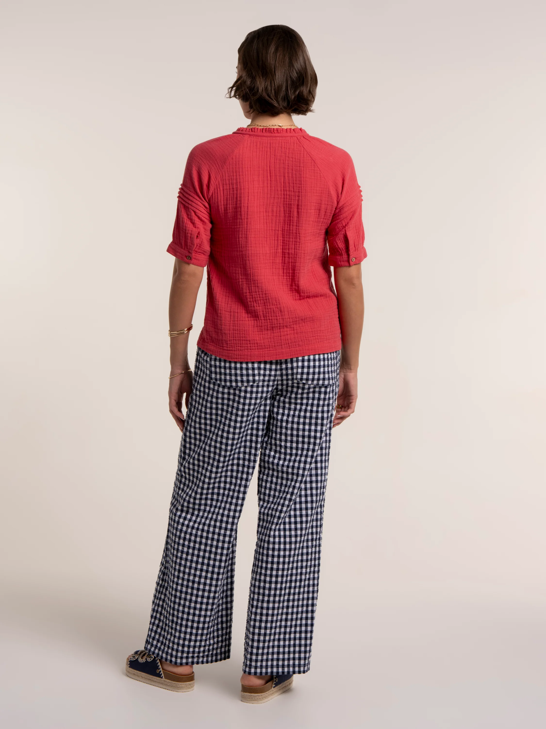 Becky Double Cloth Blouse - Image 5