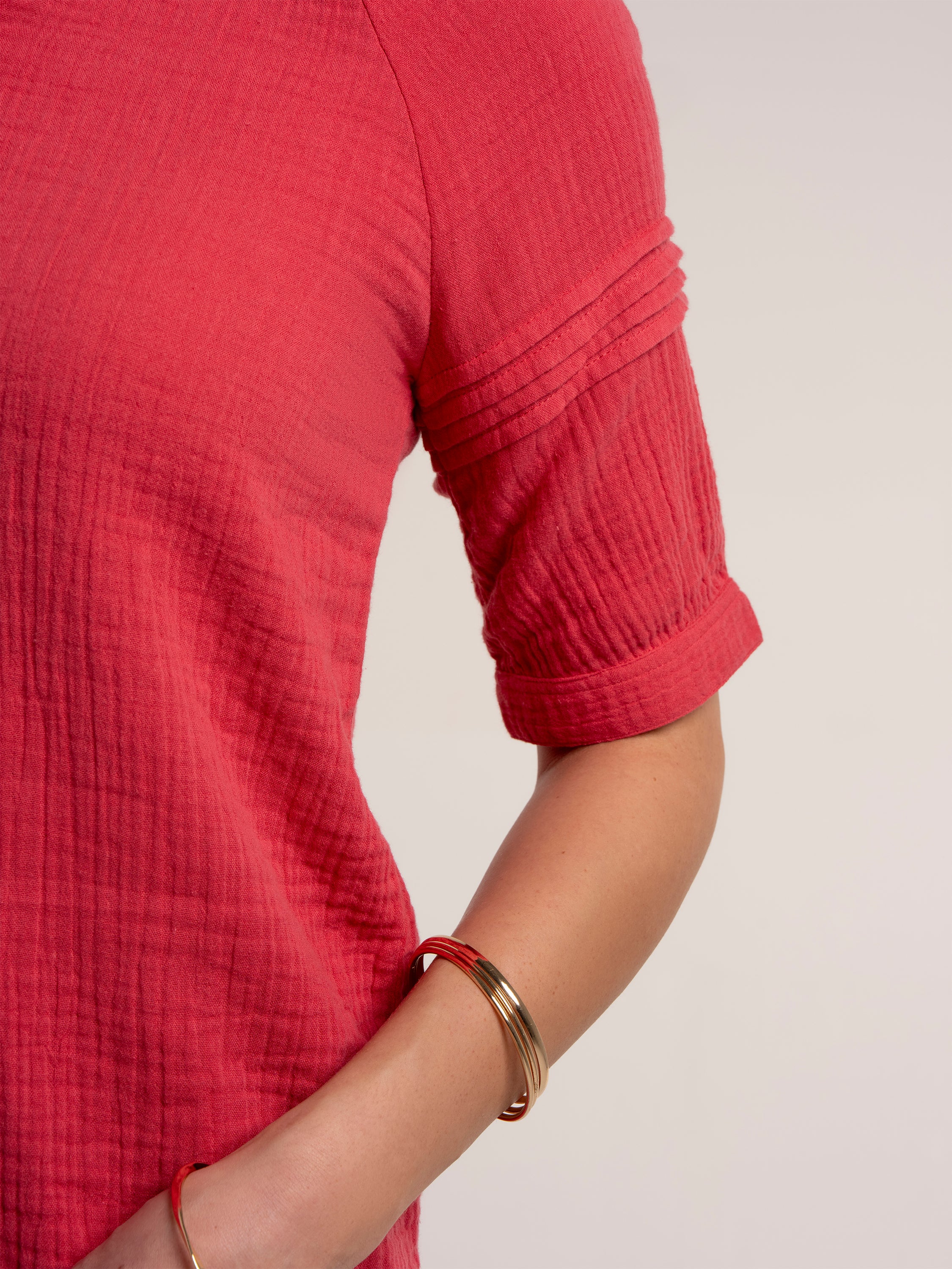 Becky Double Cloth Blouse - Image 7