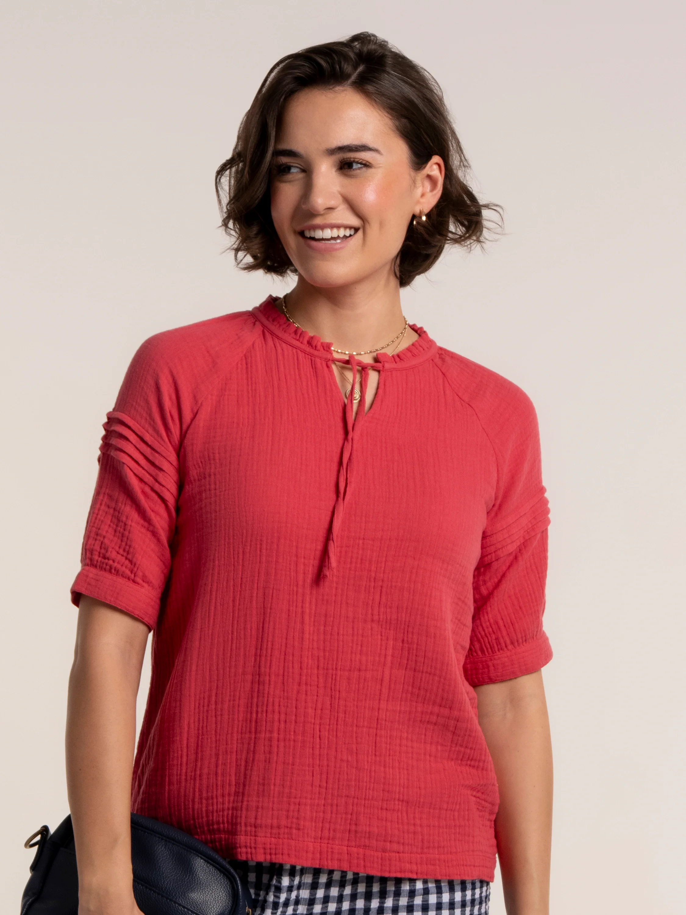 Becky Double Cloth Blouse - Image 9