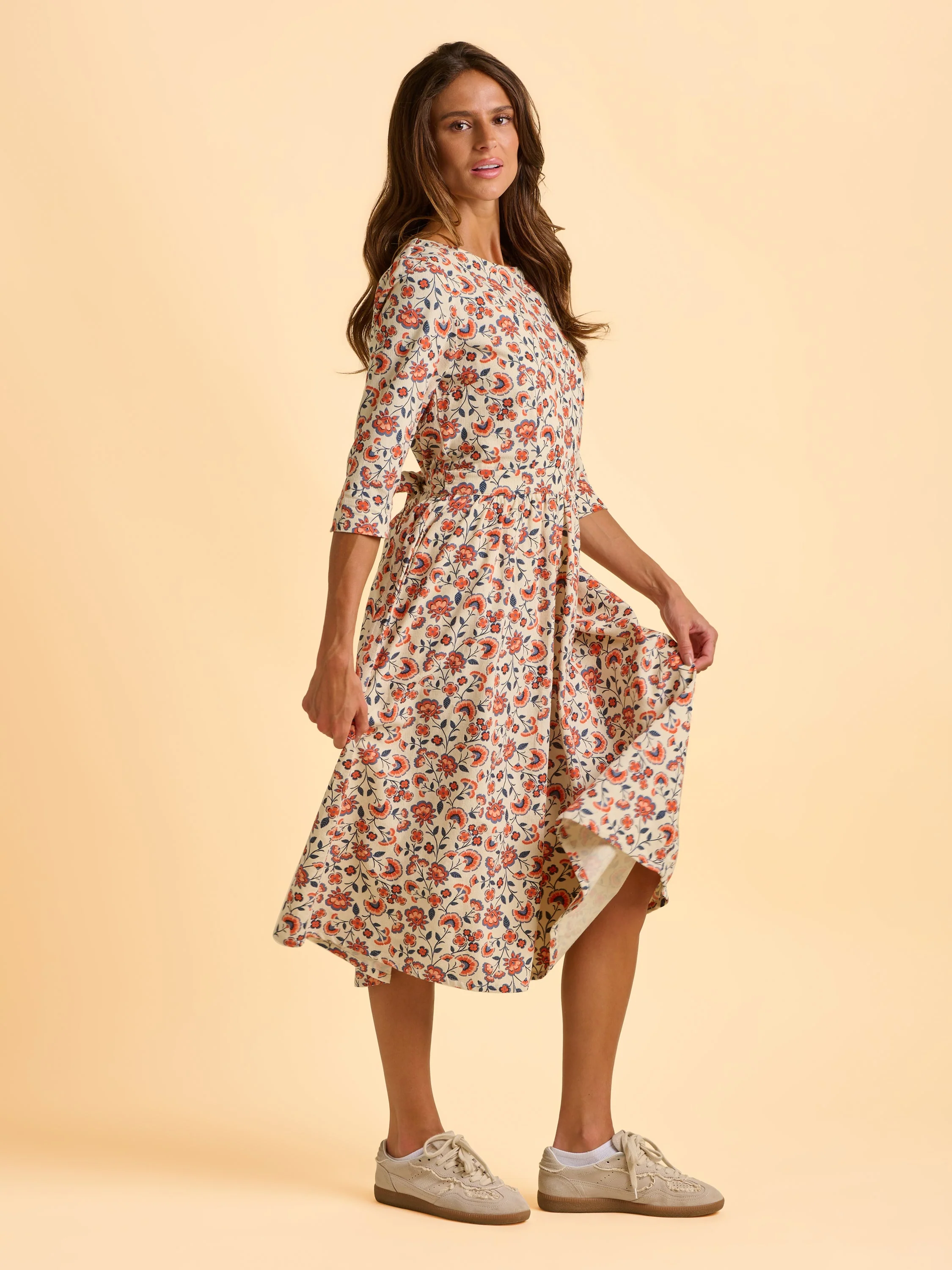 Beech Cord Midi Dress - Image 3
