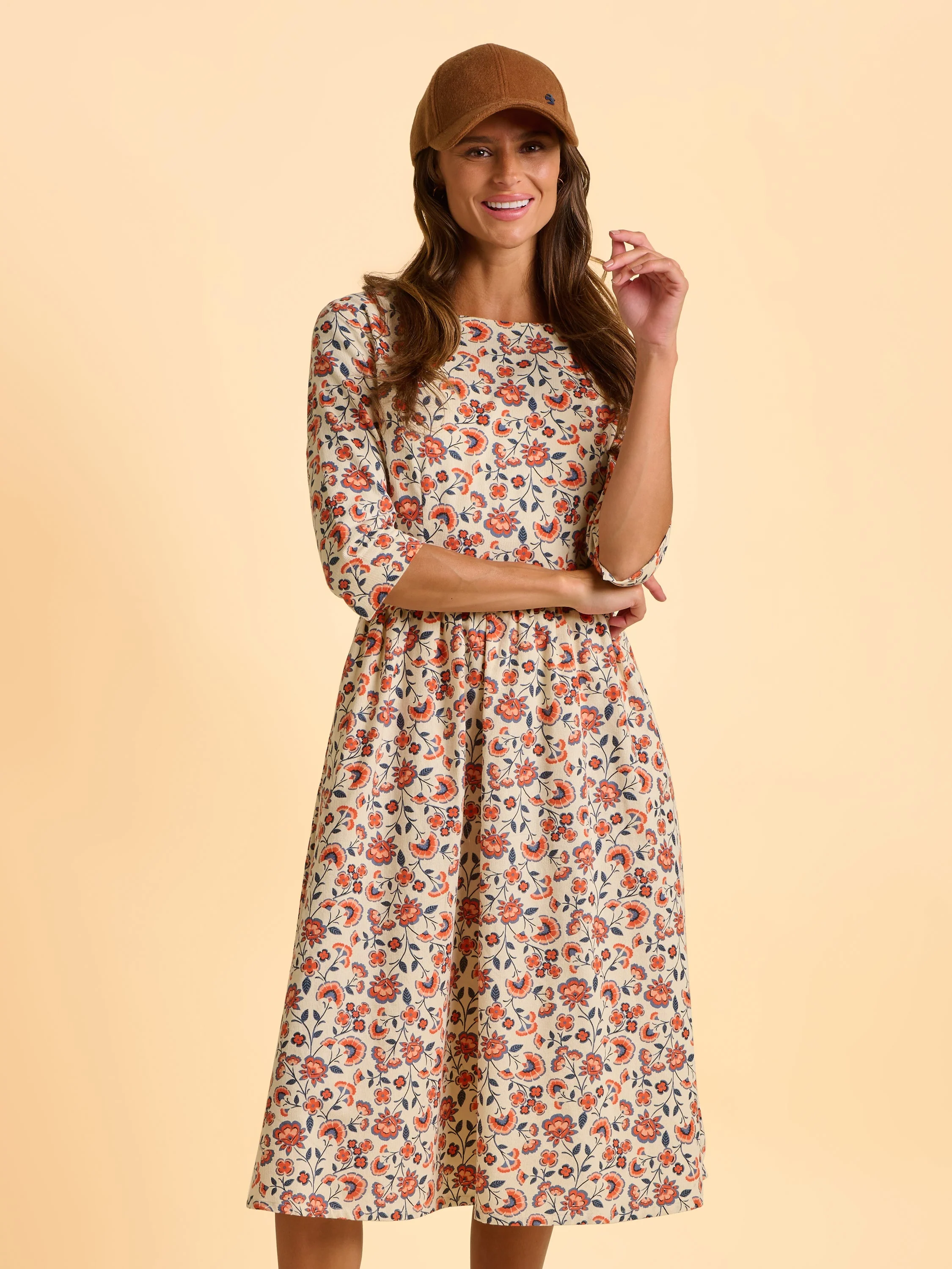 Beech Cord Midi Dress - Image 5
