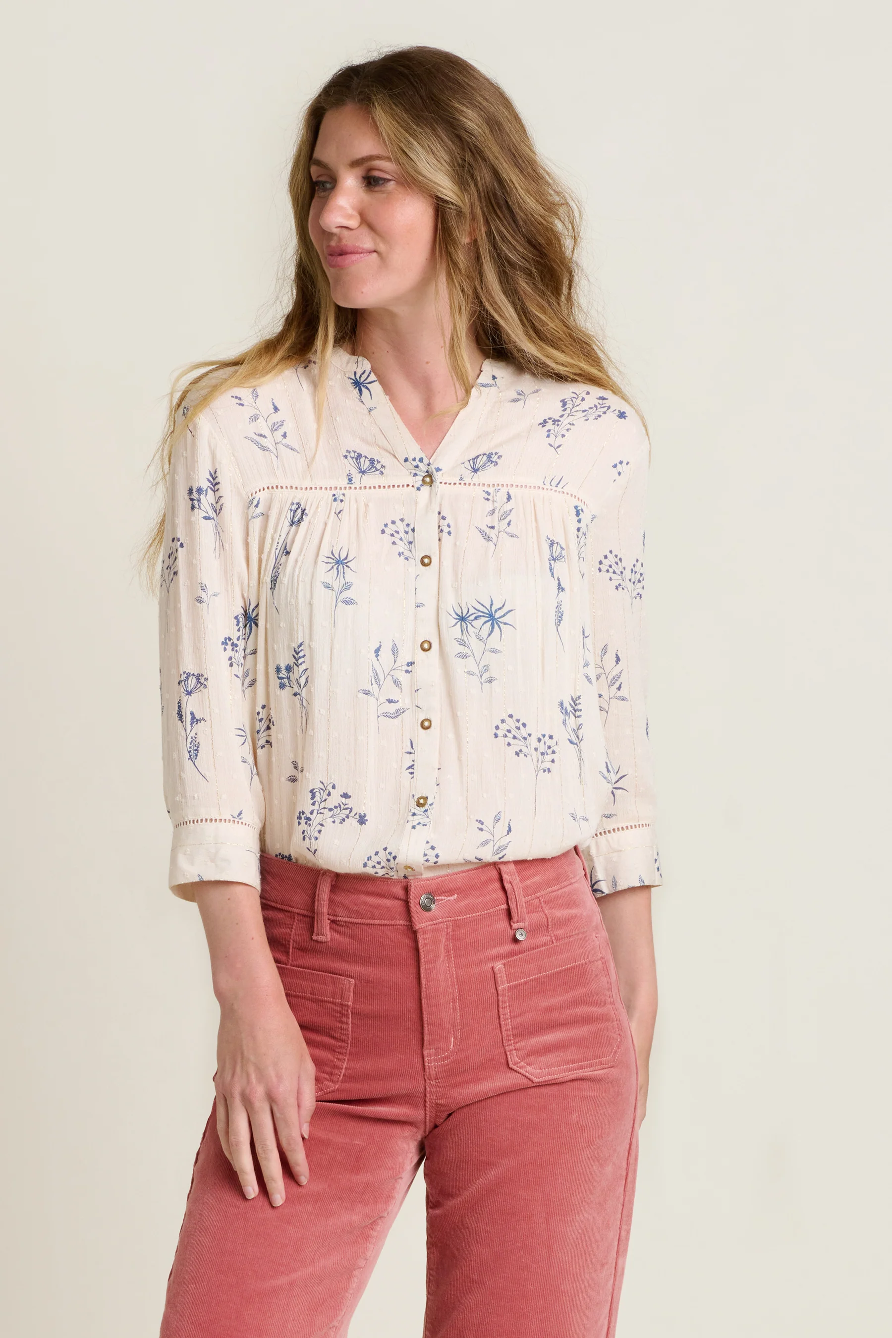 Bella Cream Blouse - Image 3