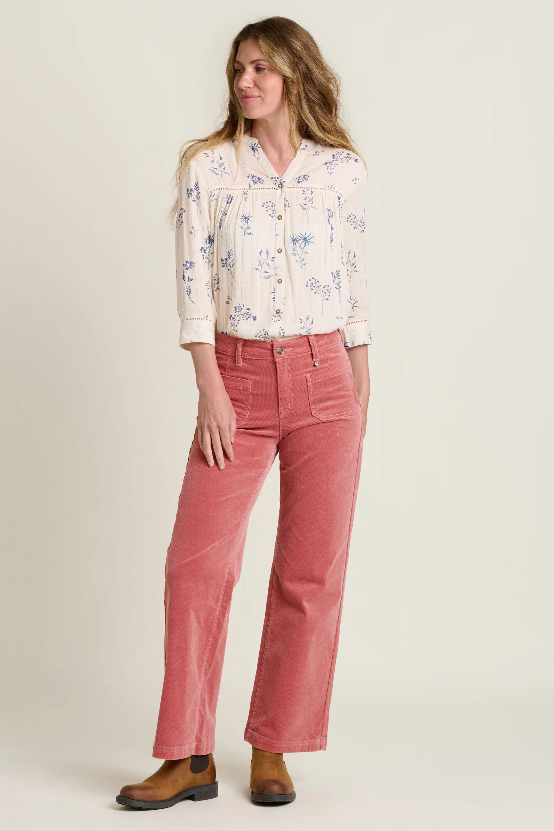 Bella Cream Blouse - Image 4