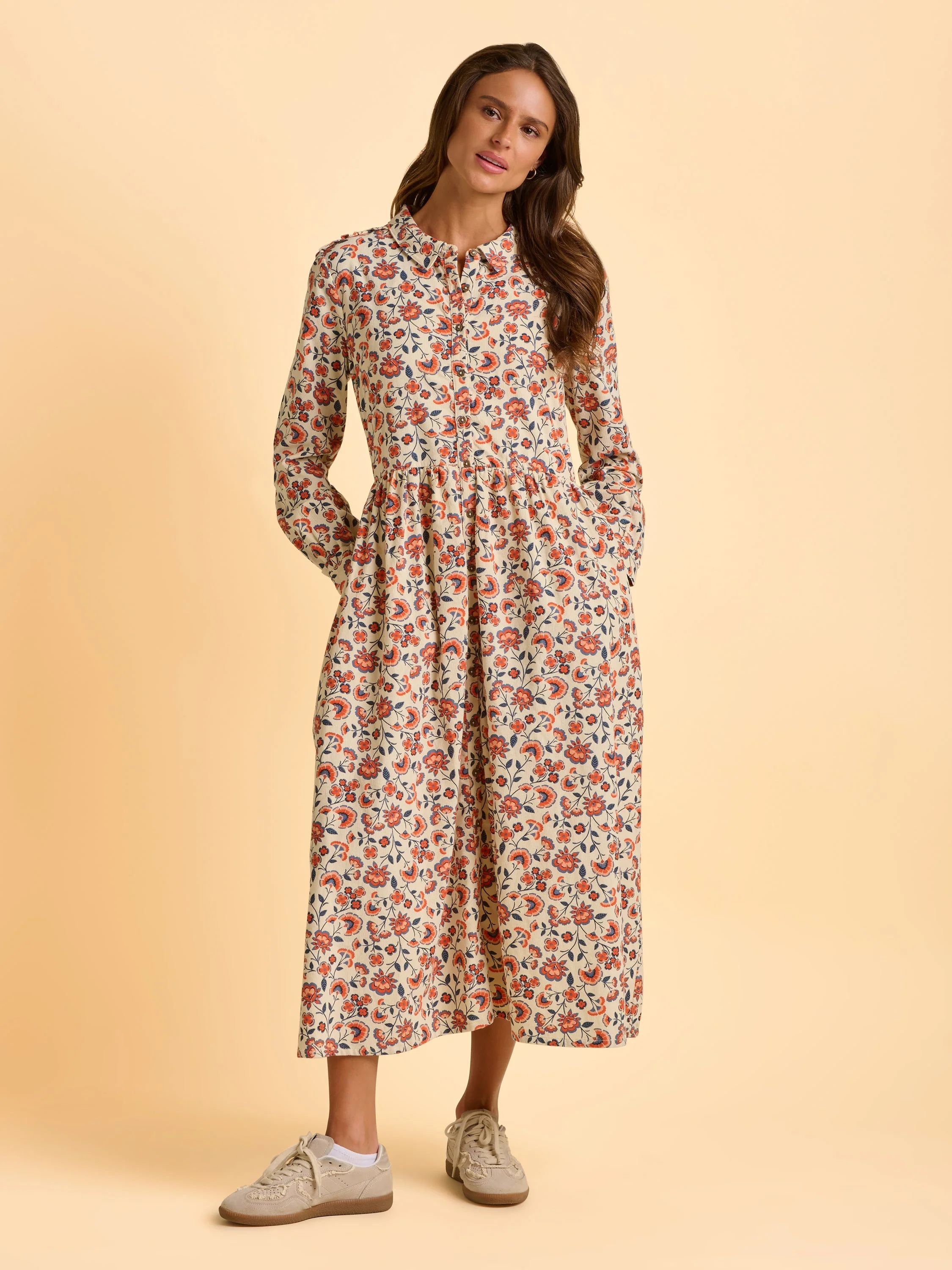 Bella Cord Maxi Dress - Image 3