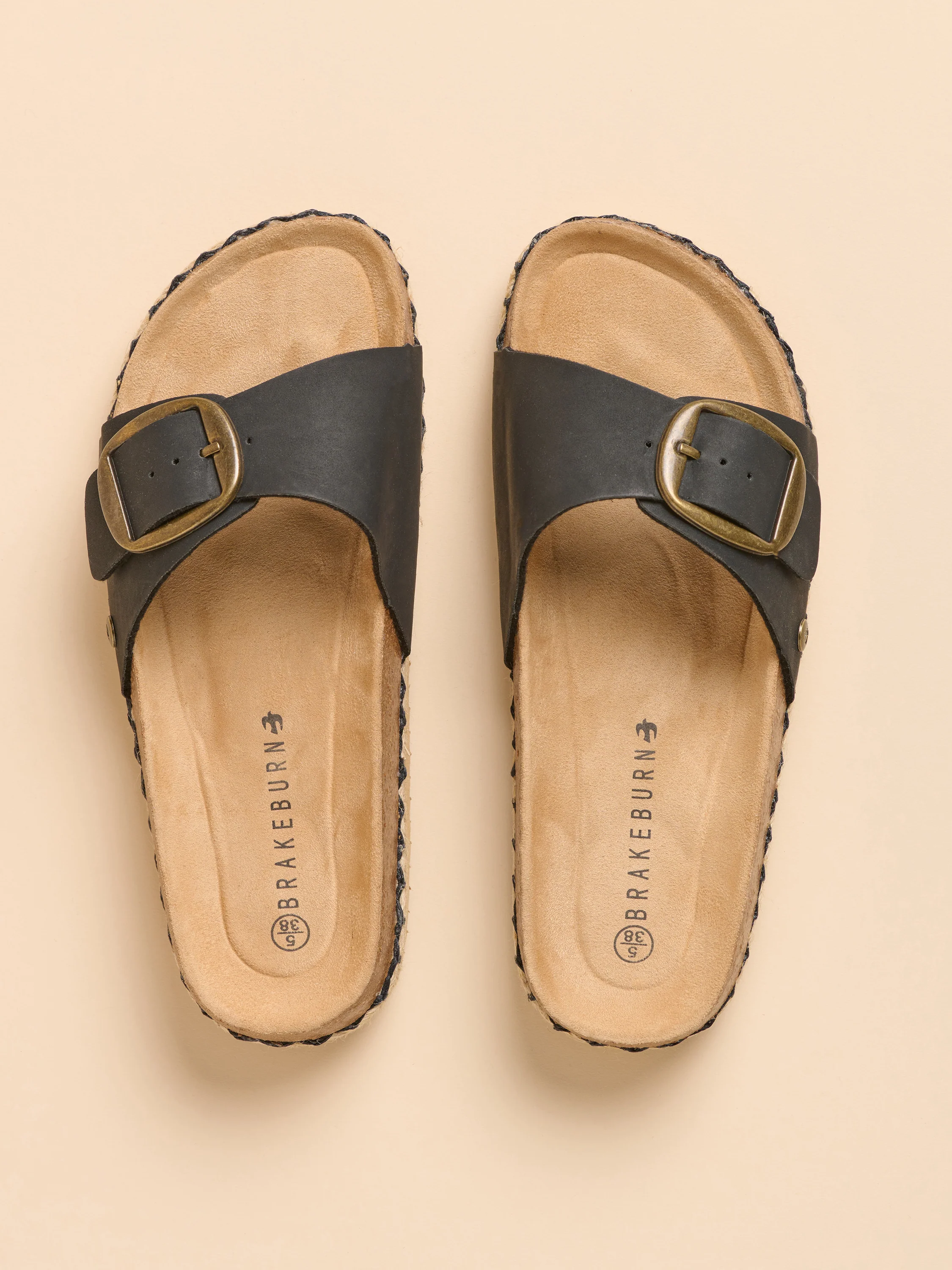 Black Strap Sandals - Image 3