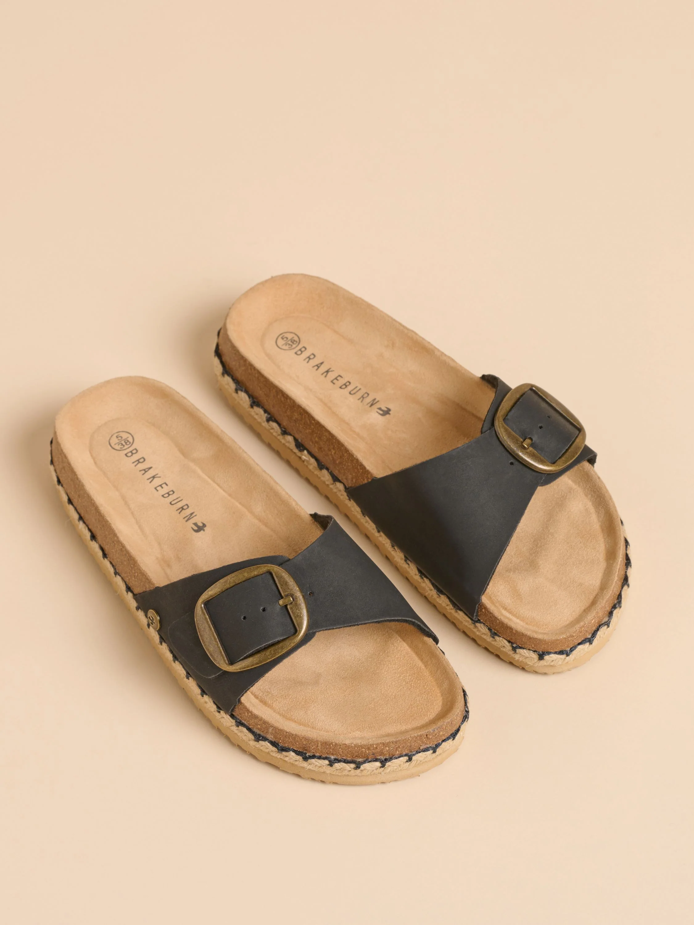 Black Strap Sandals - Image 4