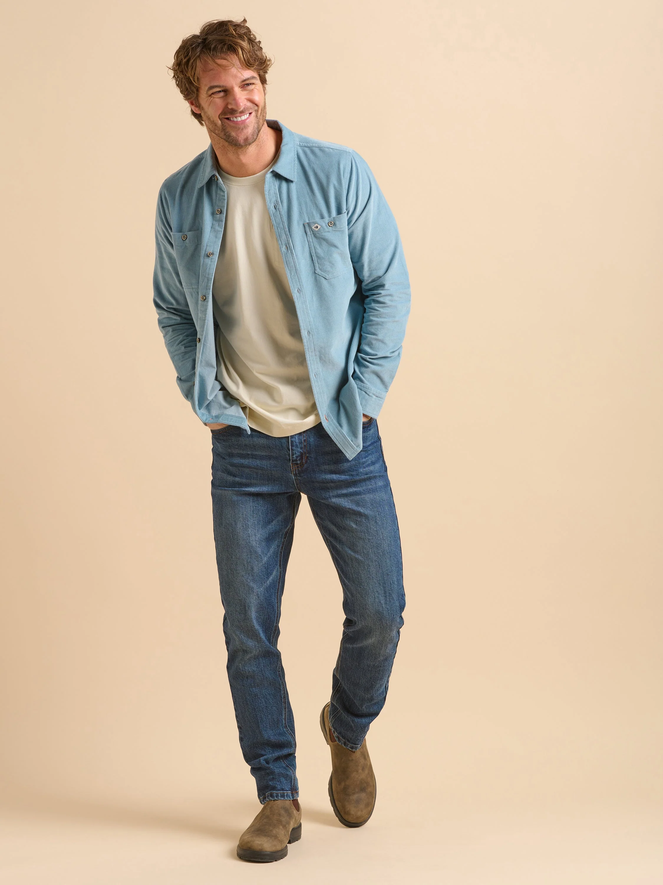 Blue Cord Shirt - Image 6
