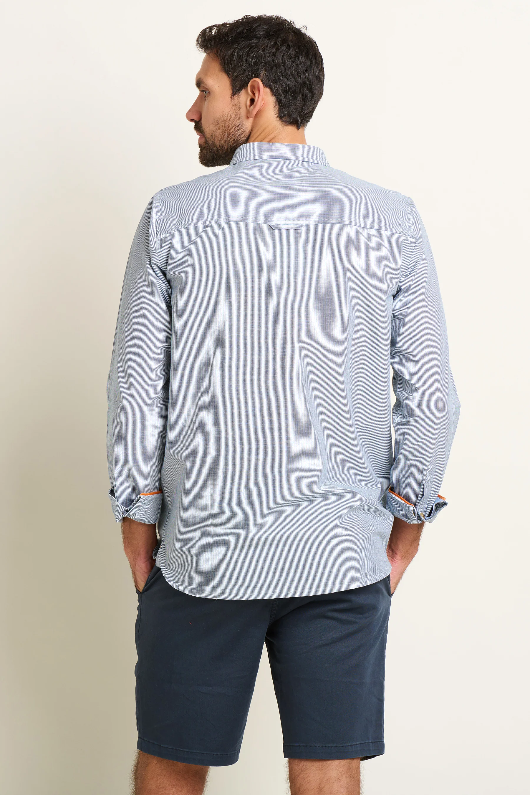 Blue Stripe Long Sleeve Shirt - Image 2