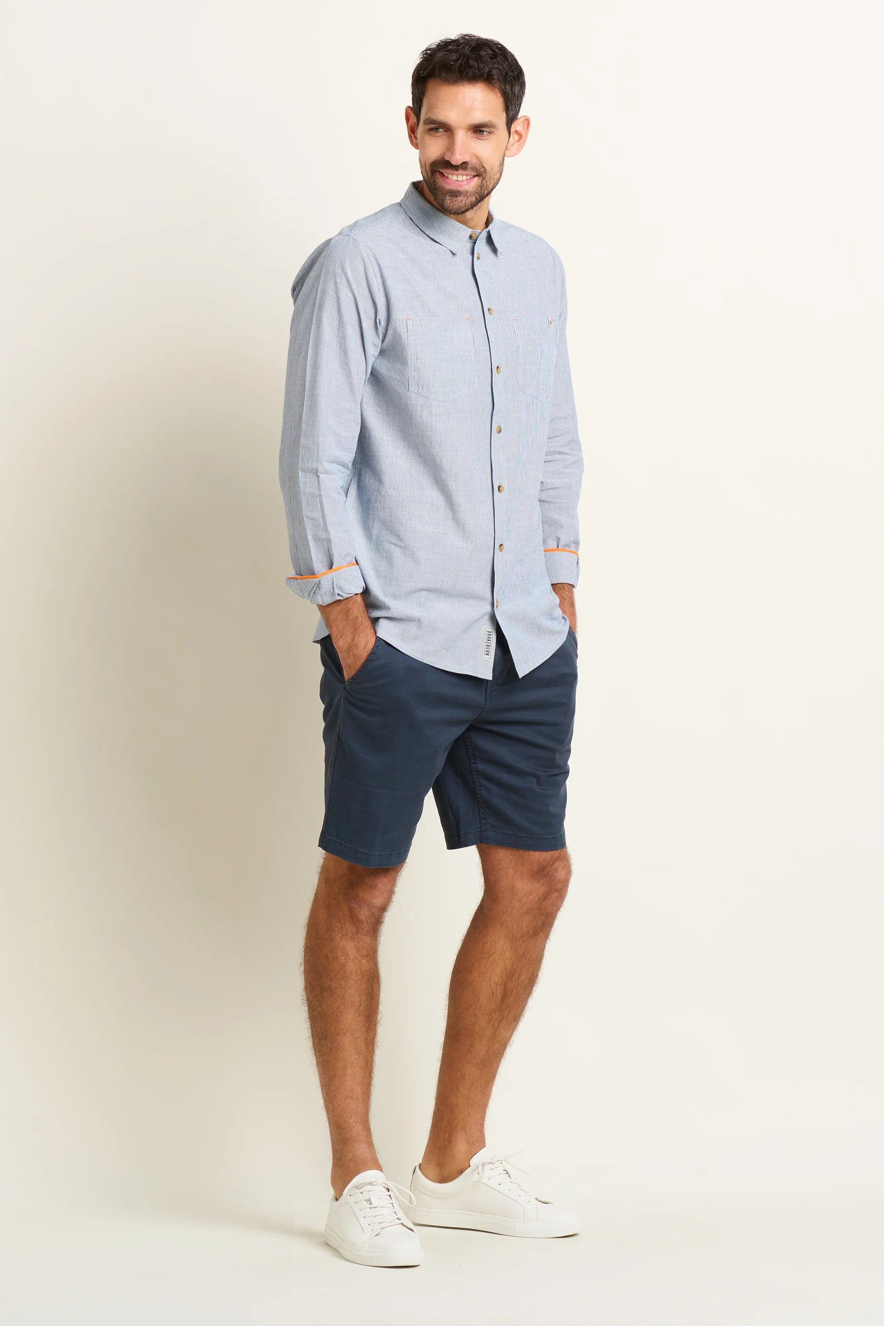 Blue Stripe Long Sleeve Shirt - Image 4