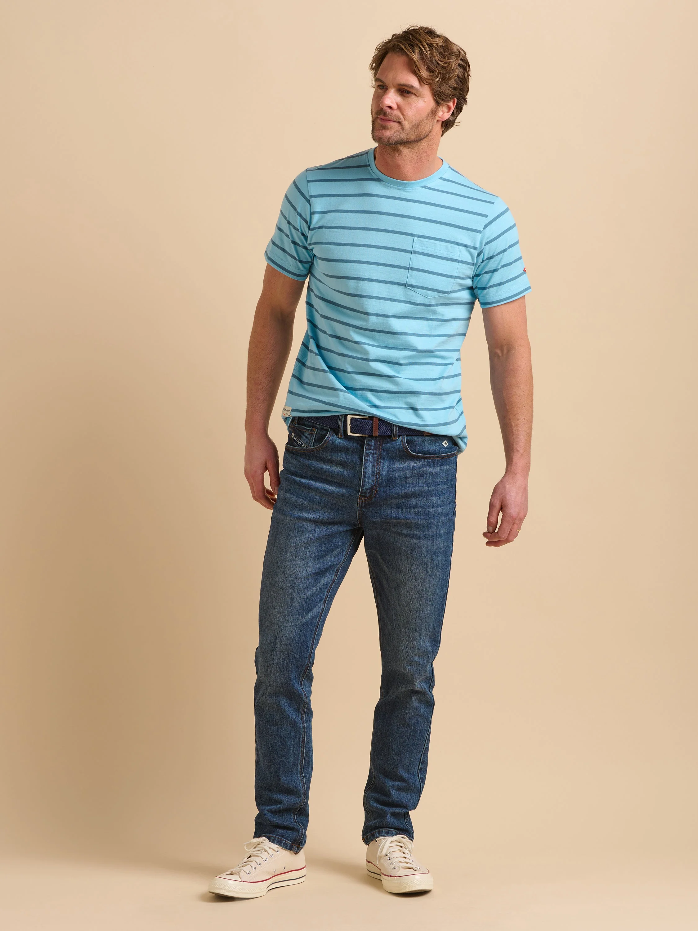 Blue Stripe Tee - Image 4