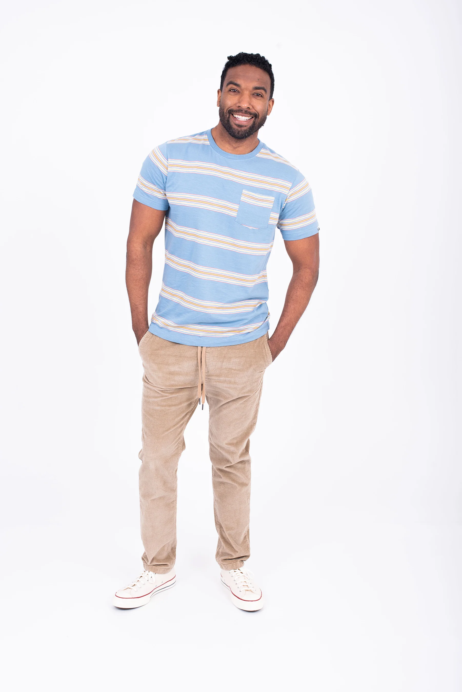Blue Striped Tee - Image 2