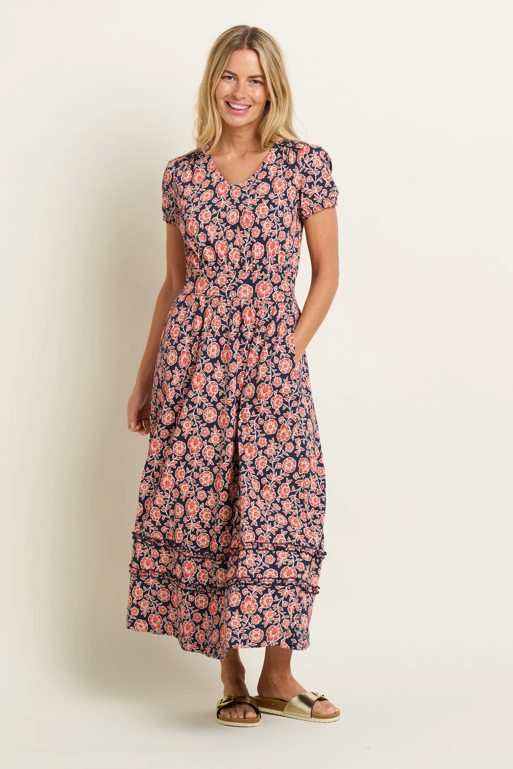 Boho Floral Maxi Dress - Image 4