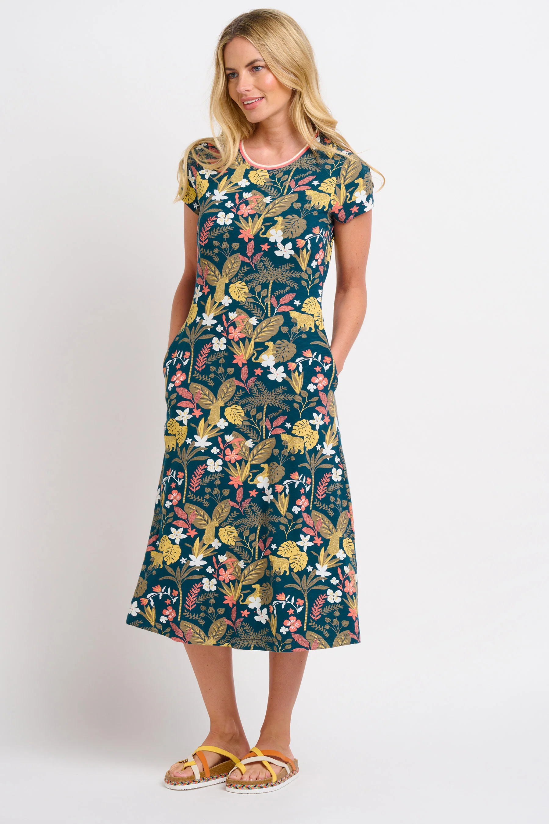 Botanical Jungle Midi Dress - Image 3