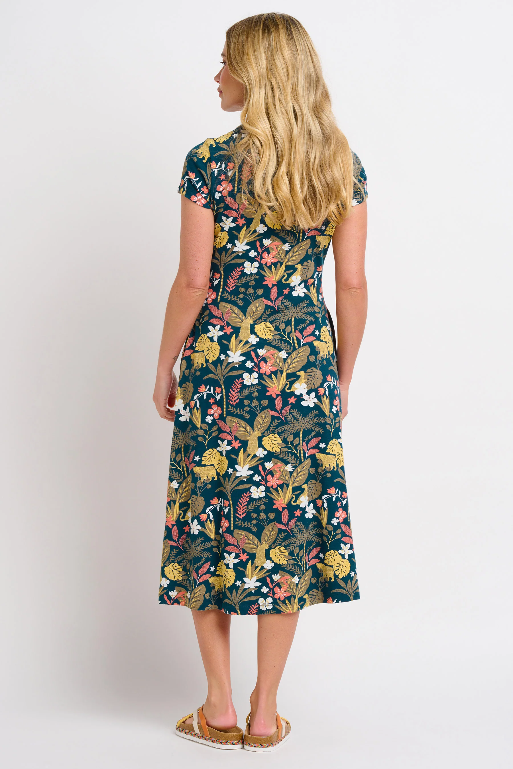 Botanical Jungle Midi Dress - Image 4