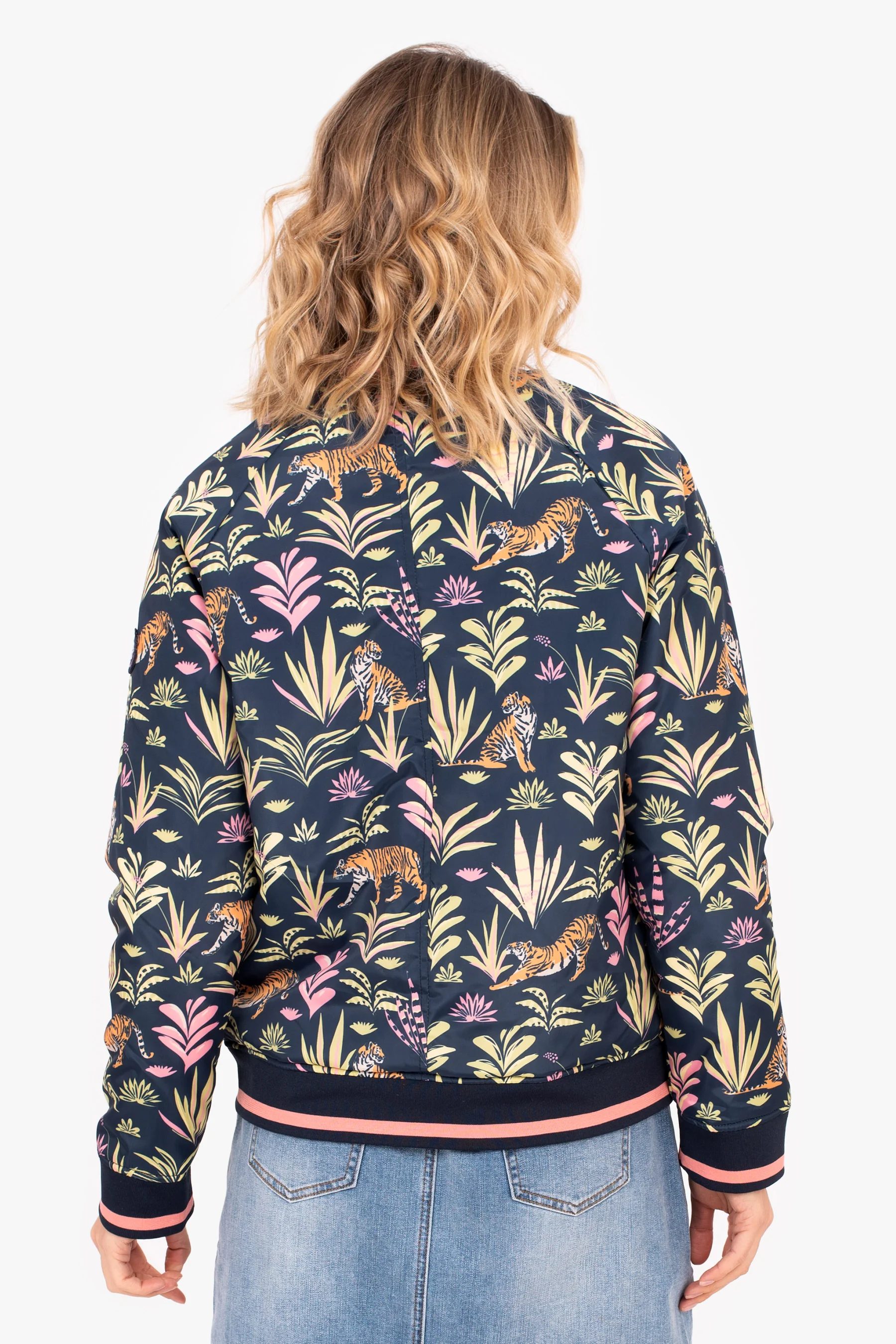 Botanical Tiger Bomber Jacket - Image 5