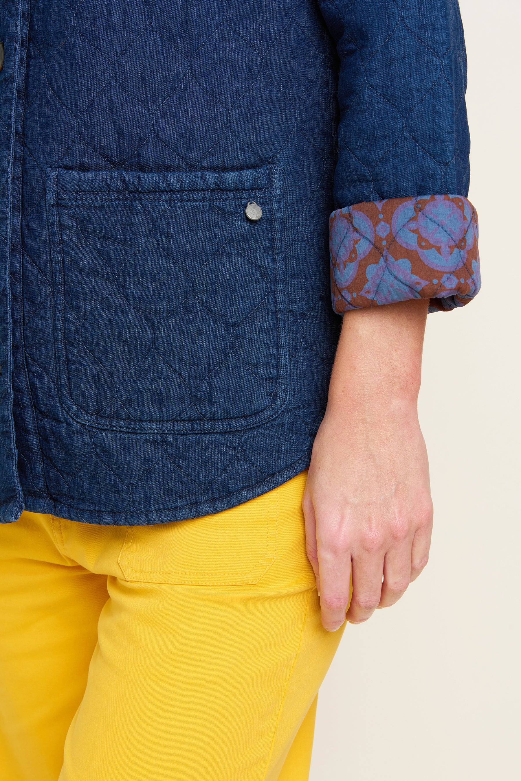 Bradford Quilted Denim Jacket - Image 3