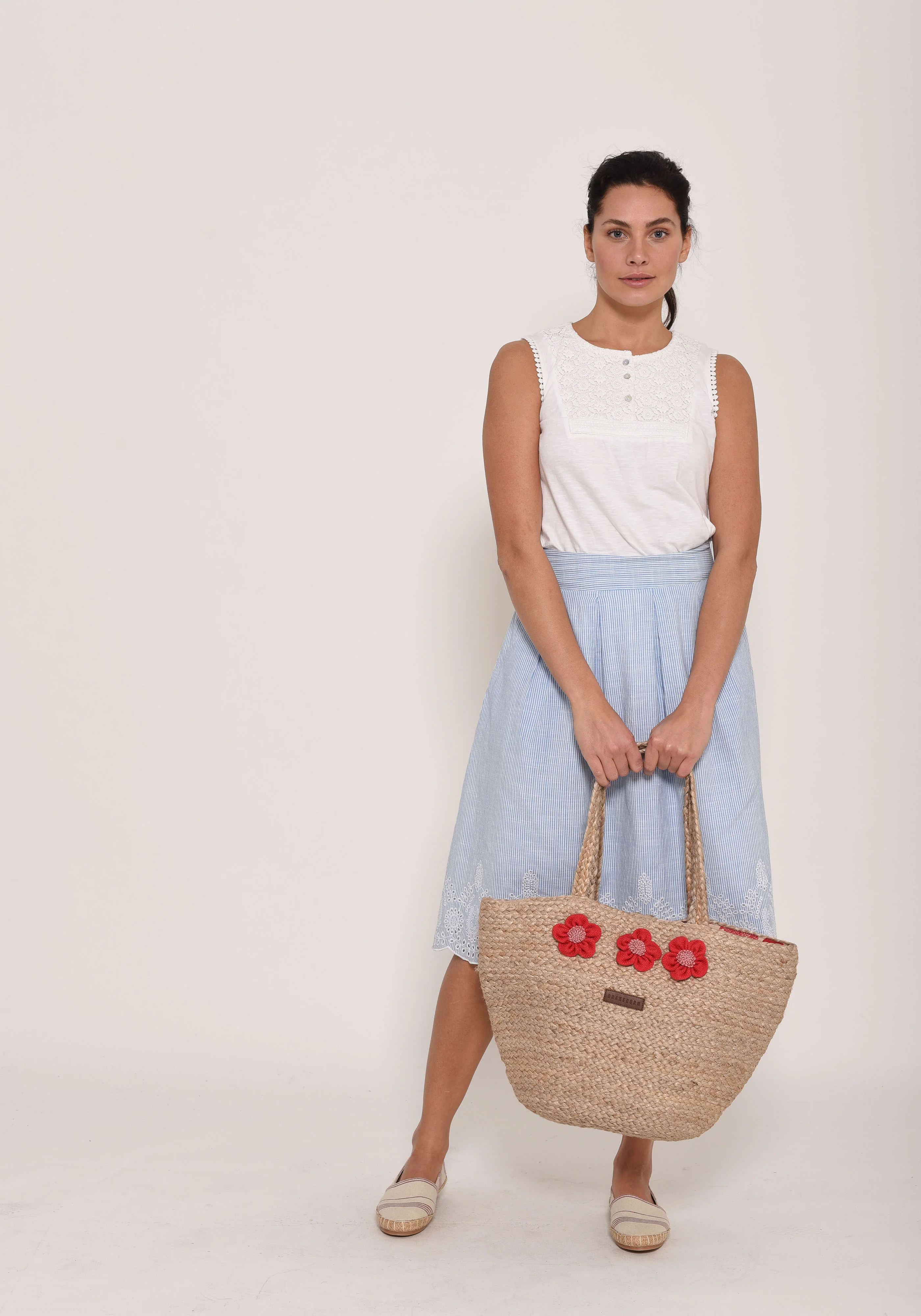 Broderie Anglaise Skirt - Image 2