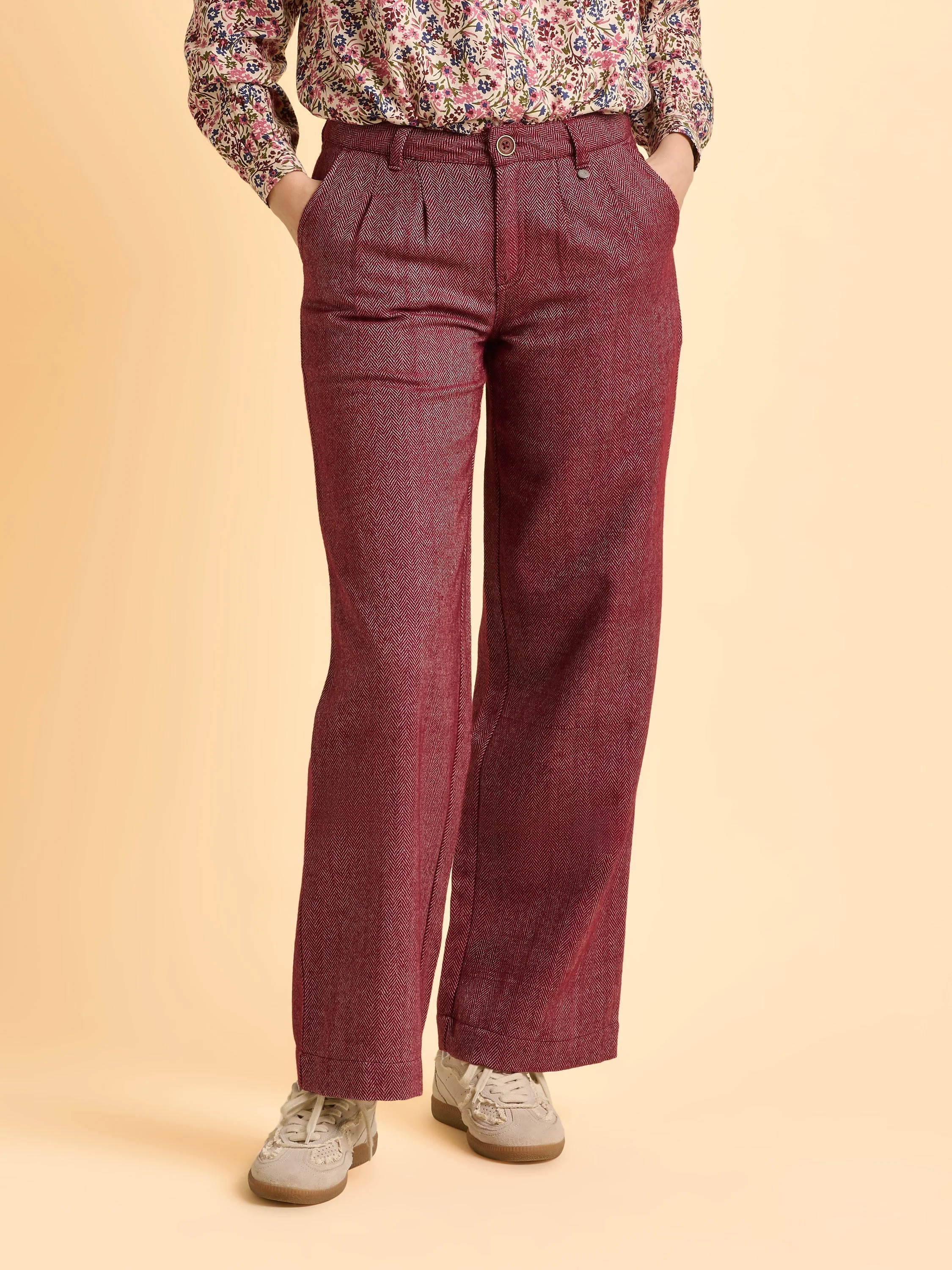 Burgundy Neve Trouser - Image 5