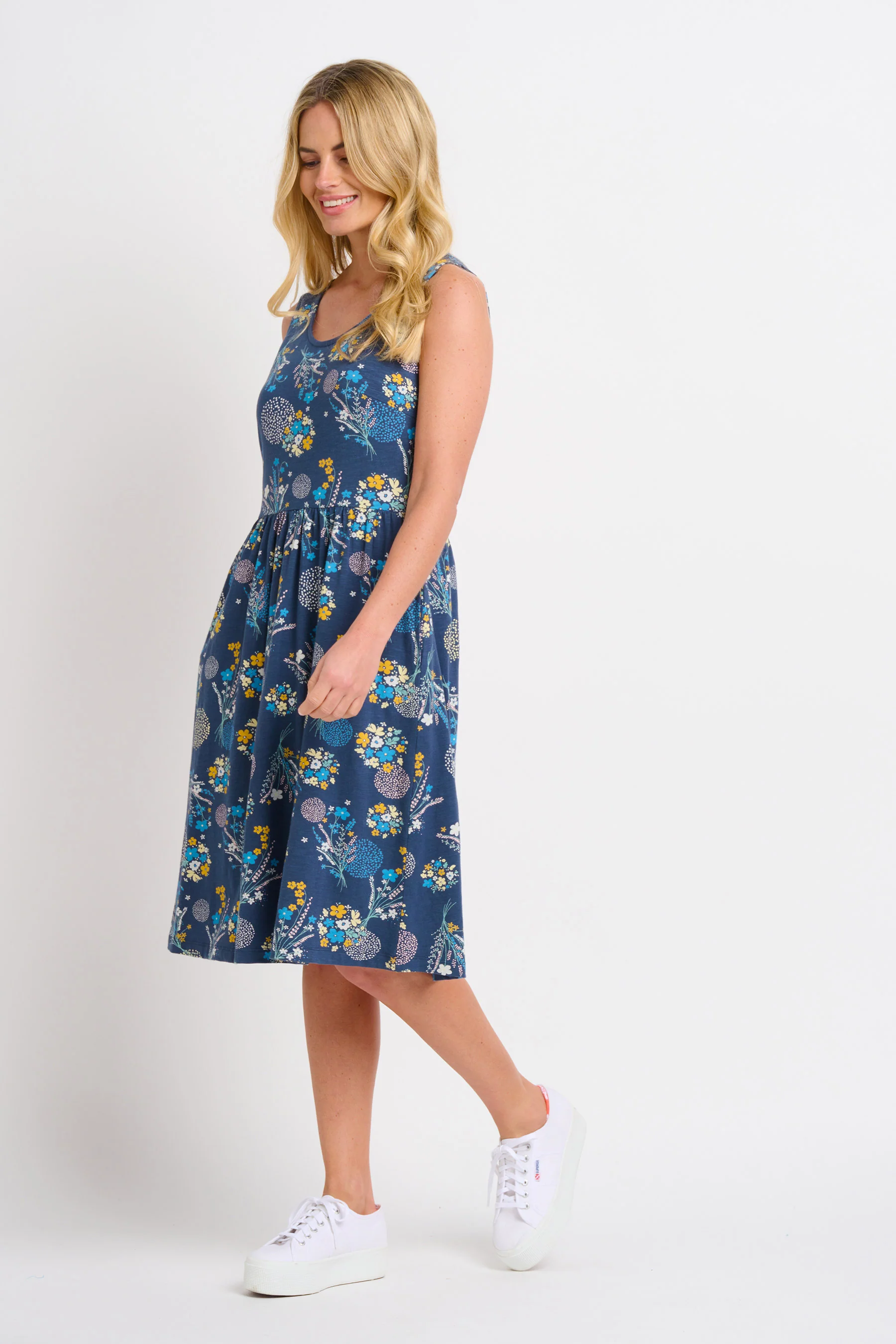 Bursting Blooms Sleeveless Dress - Image 2