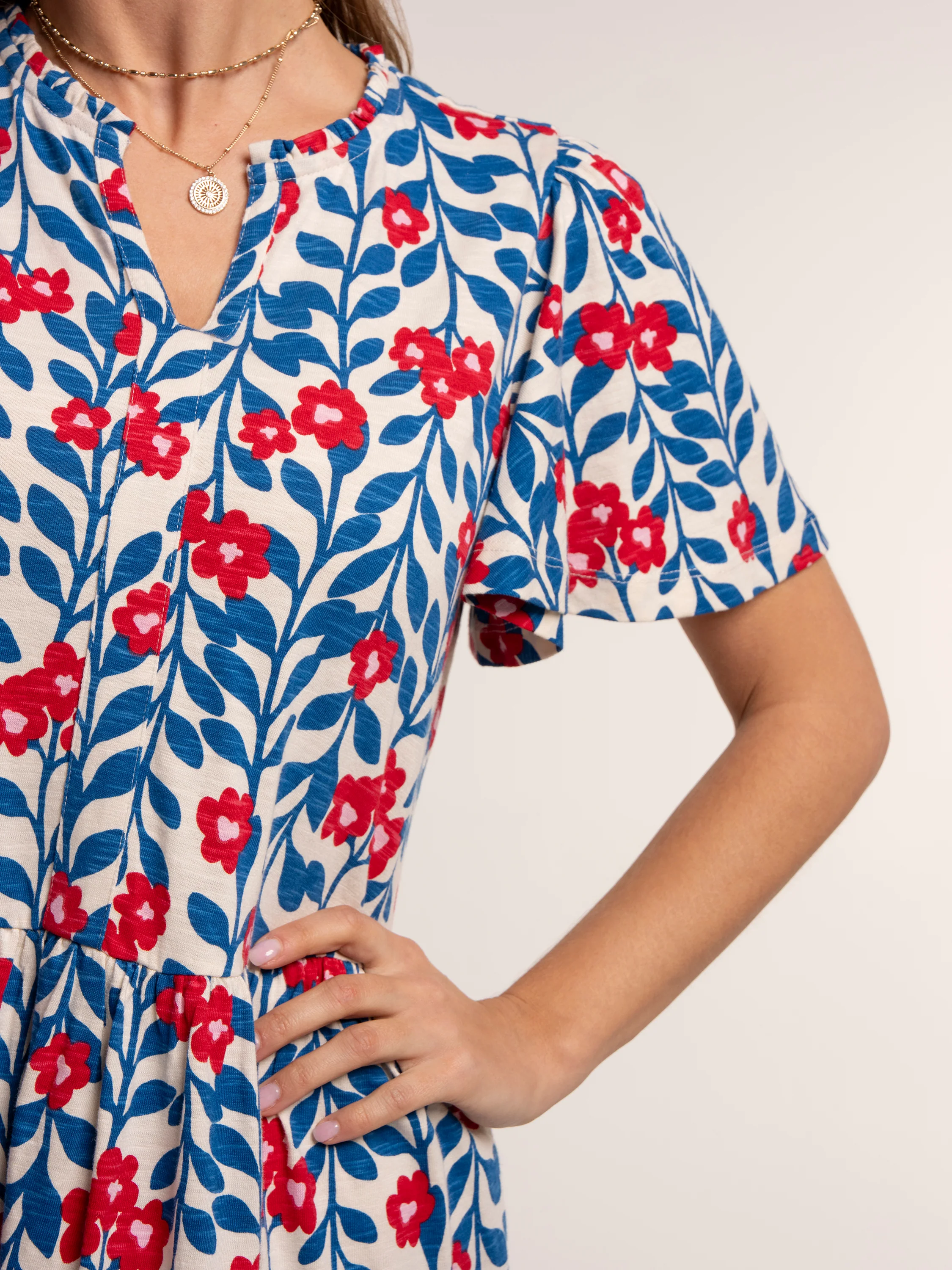 Calliope Jersey Knee Length Dress - Image 4