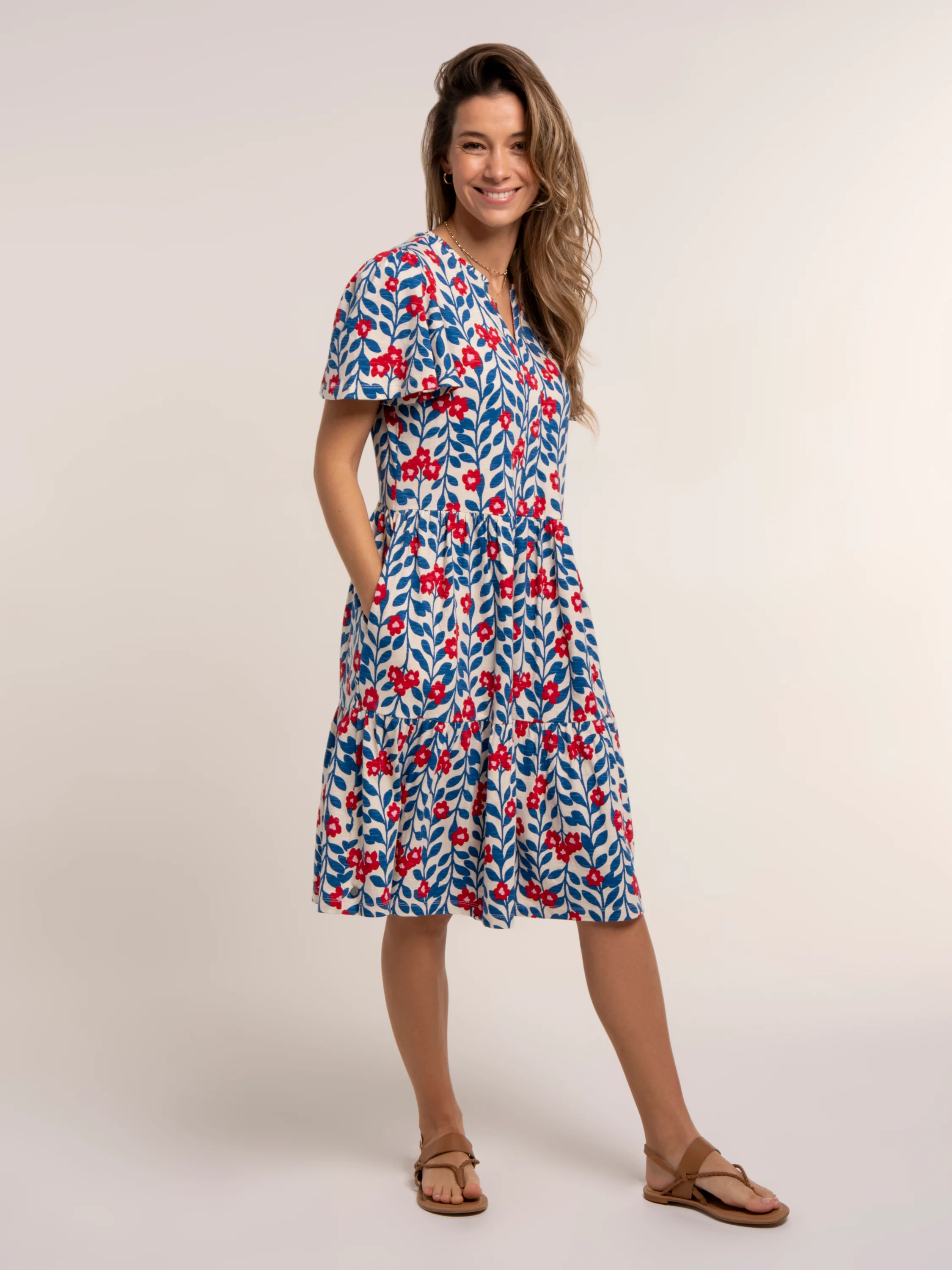 Calliope Jersey Knee Length Dress - Image 5