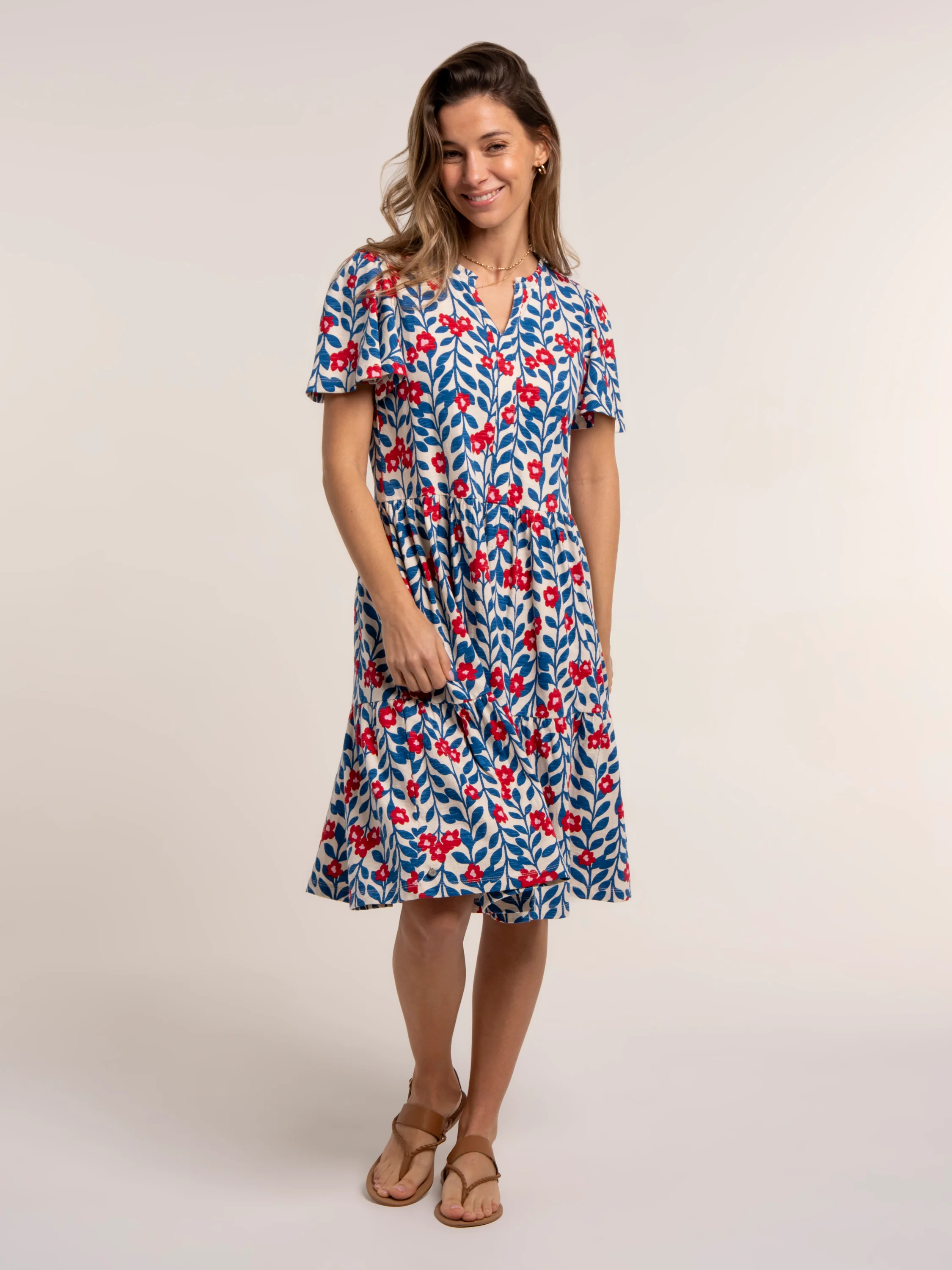Calliope Jersey Knee Length Dress - Image 7