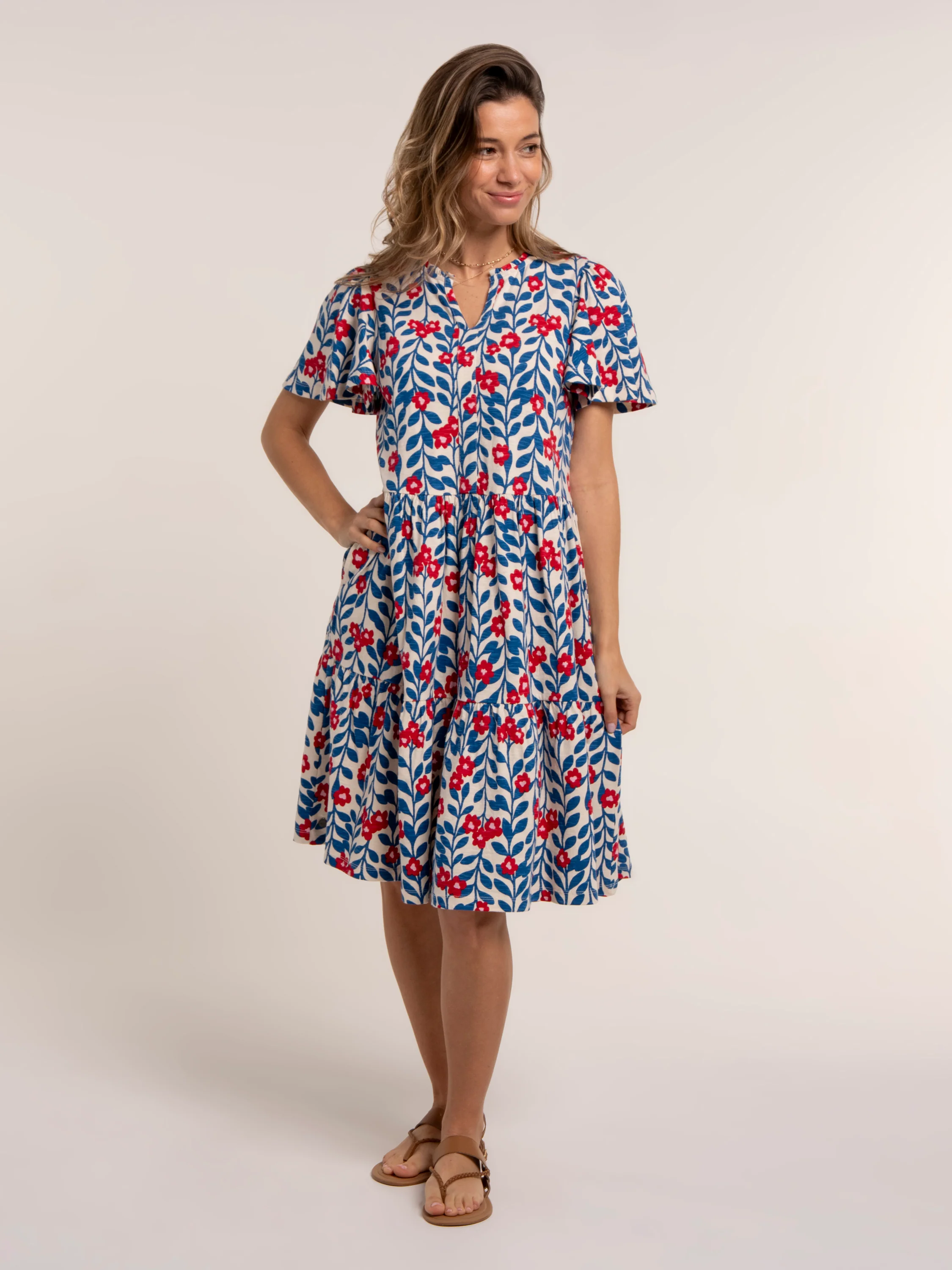 Calliope Jersey Knee Length Dress - Image 8