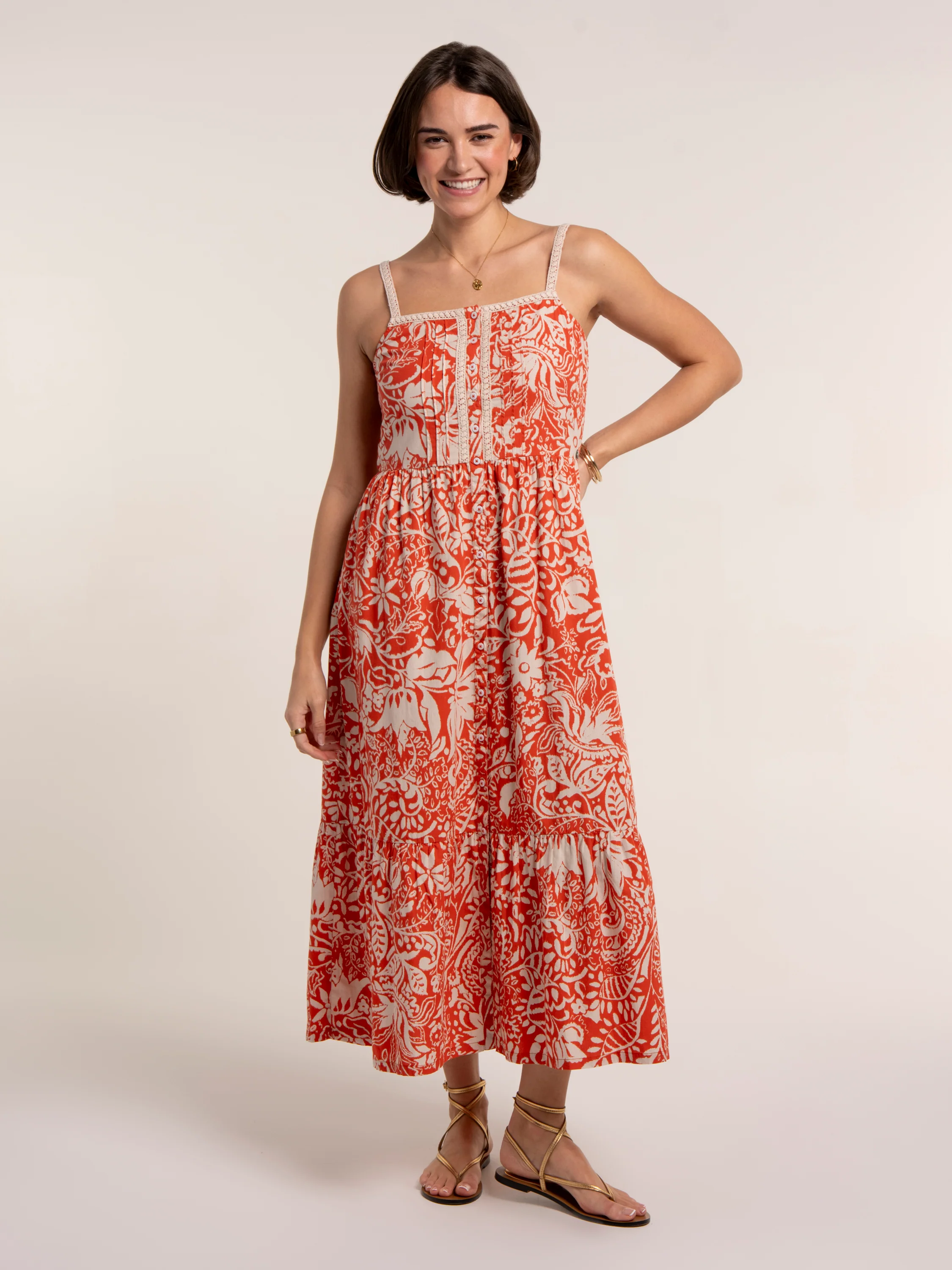 Catarina Floral Printed Maxi Dress - Image 6