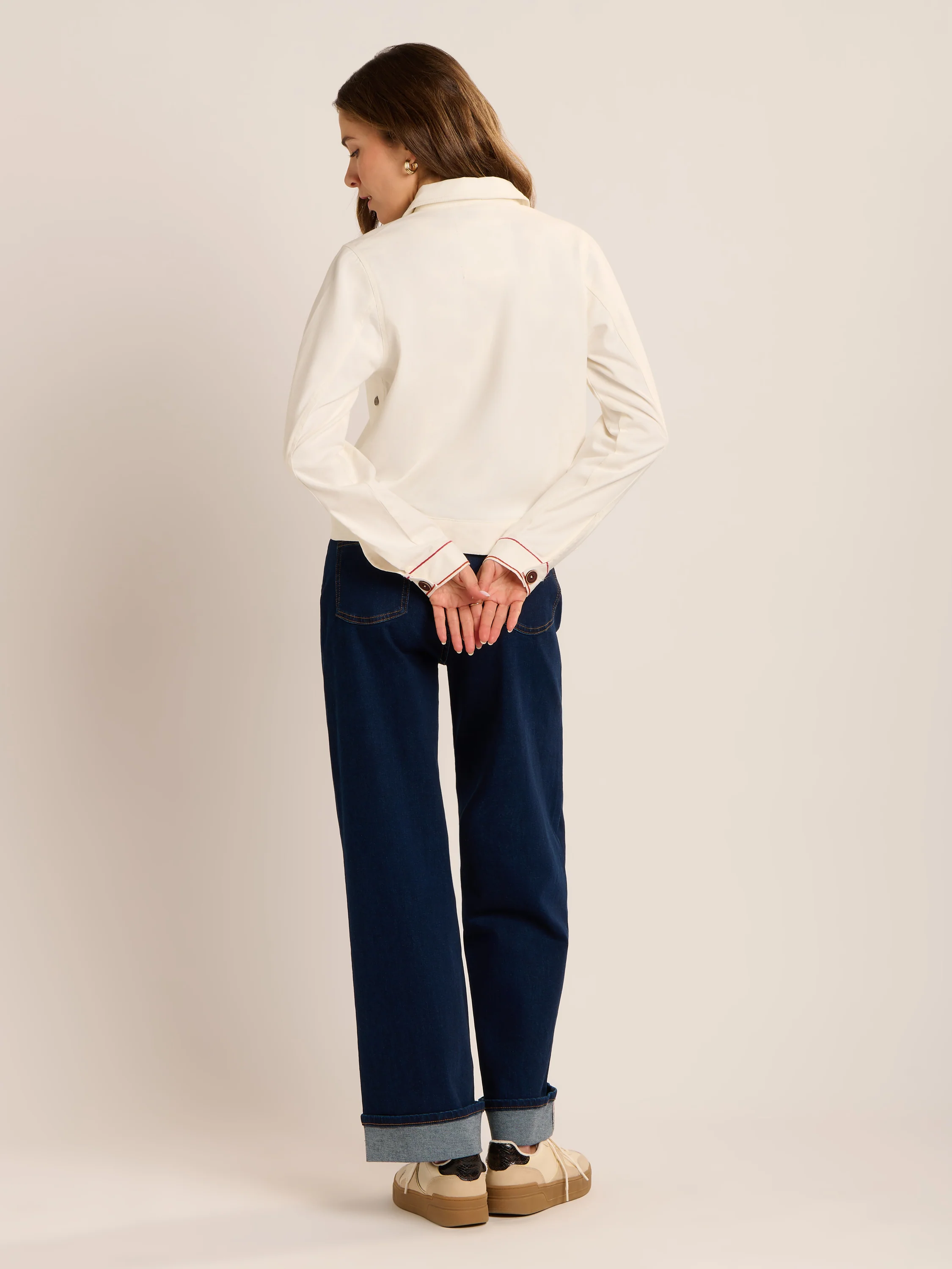Celestina Embroidered Denim Jacket - Image 4