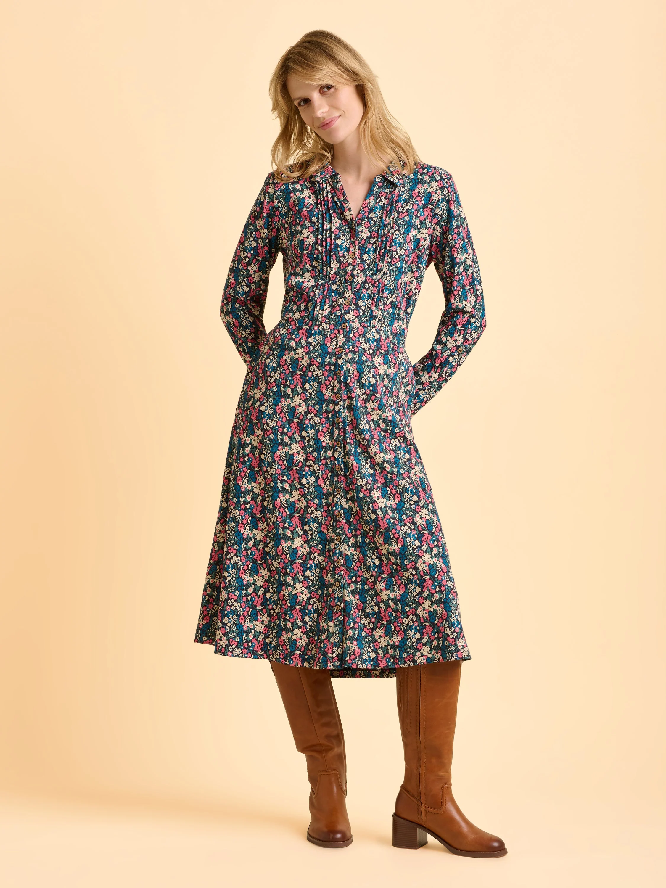 Charlotte Jersey Midi Dress