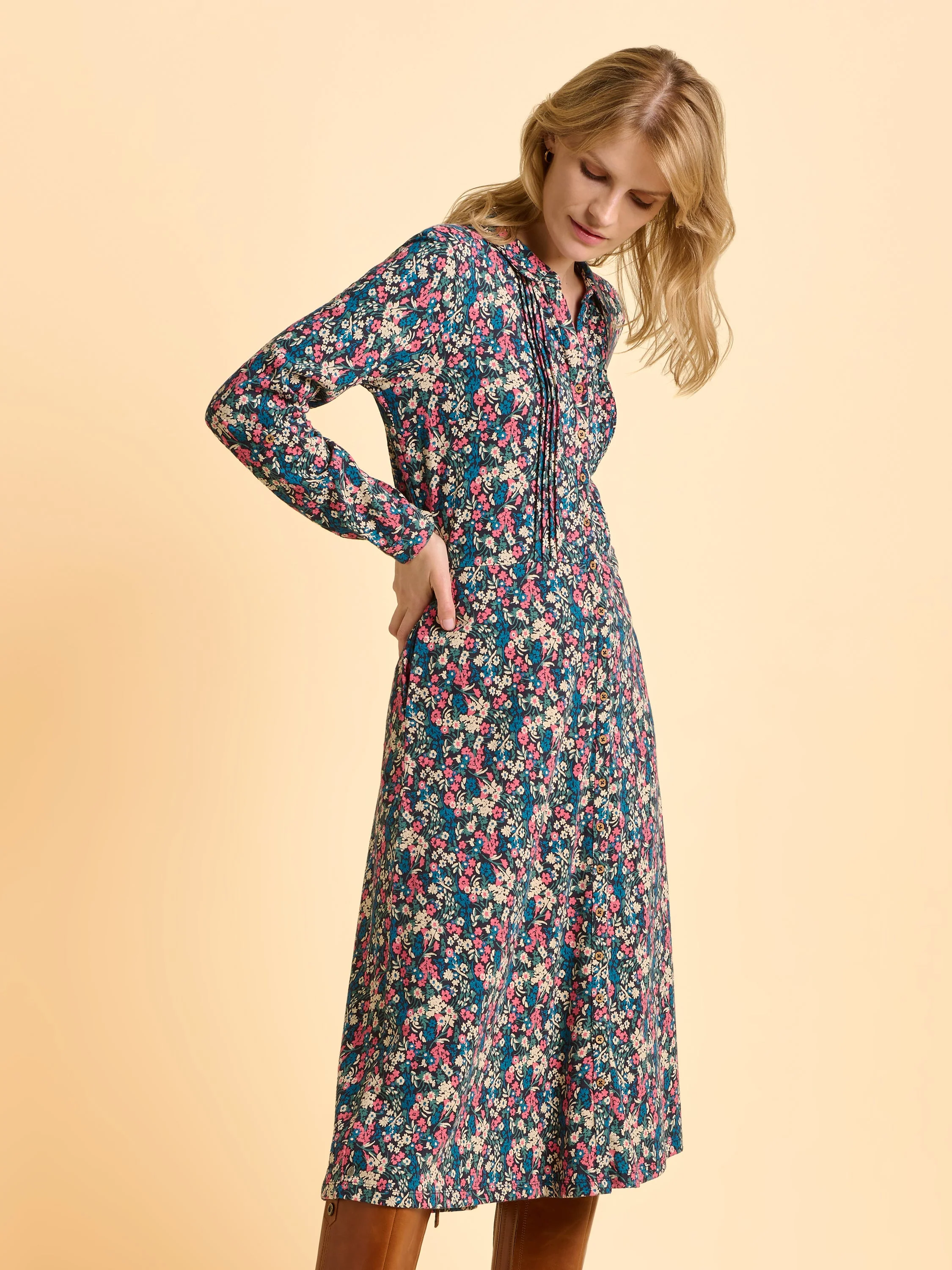 Charlotte Jersey Midi Dress - Image 5