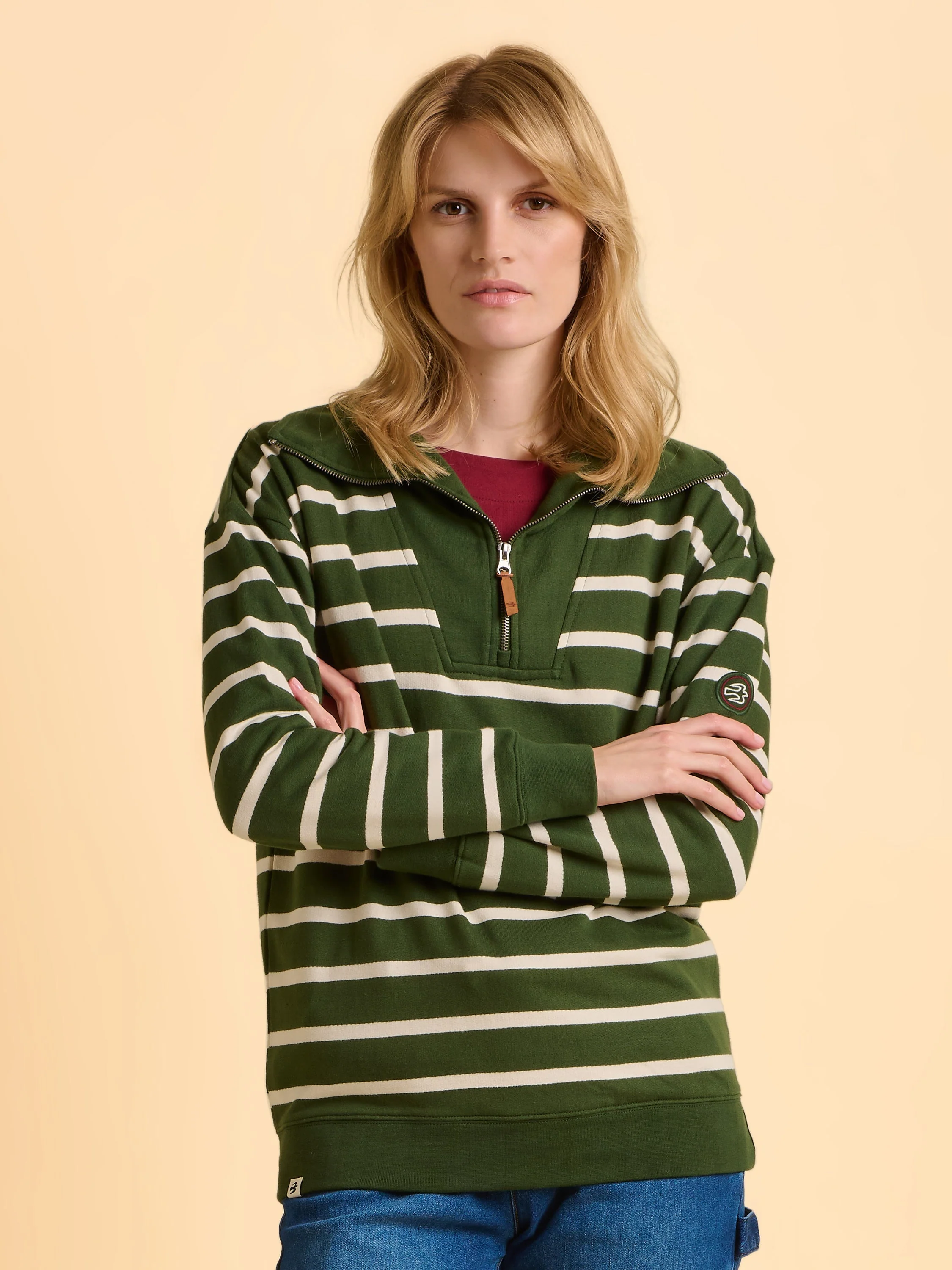 Charmouth Quarter Zip Sweatshirt